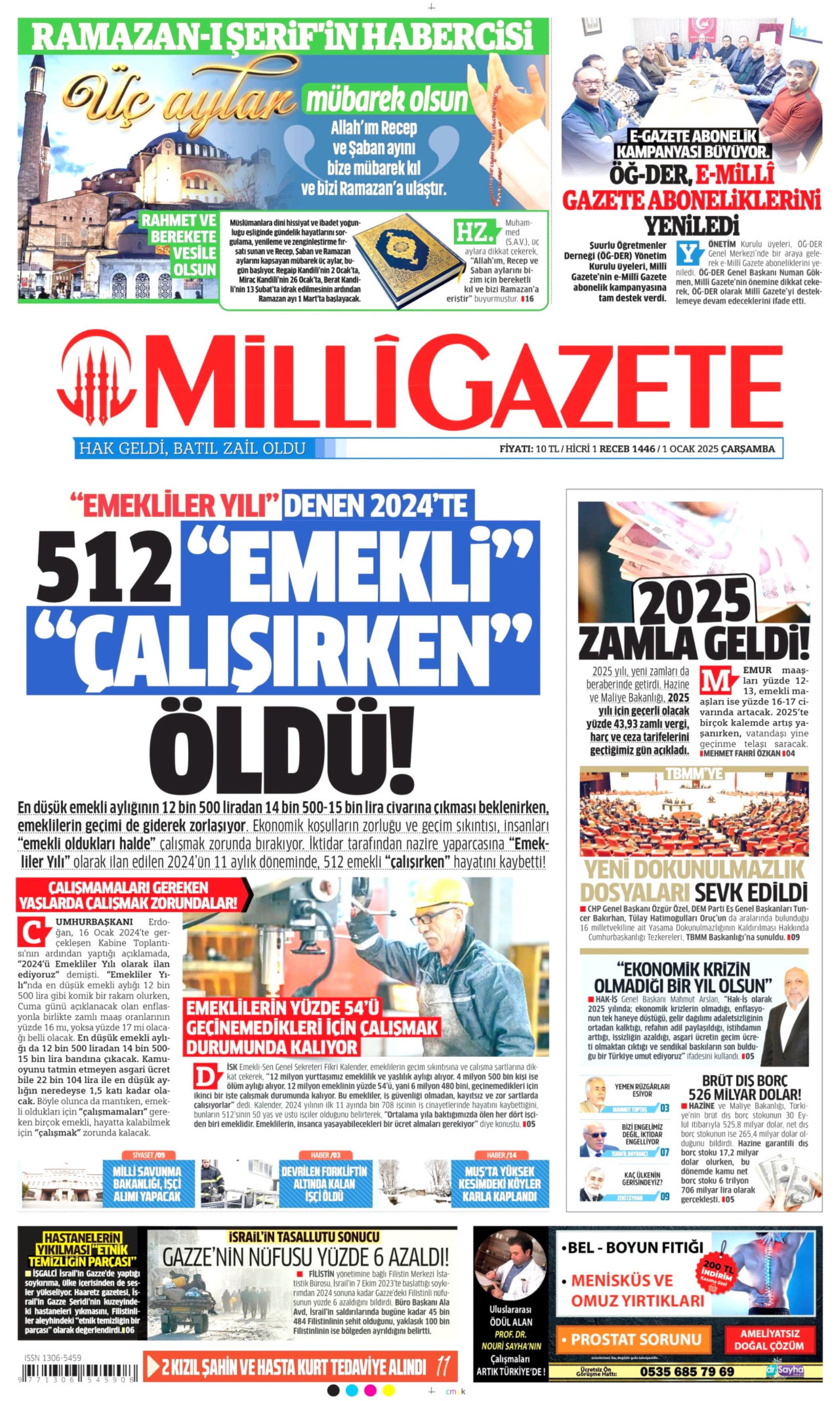 Yeni yıla girerken yandaş medyadan terörsüz Türkiye mesajı: İşte 1 Ocak 2025 gazete manşetleri