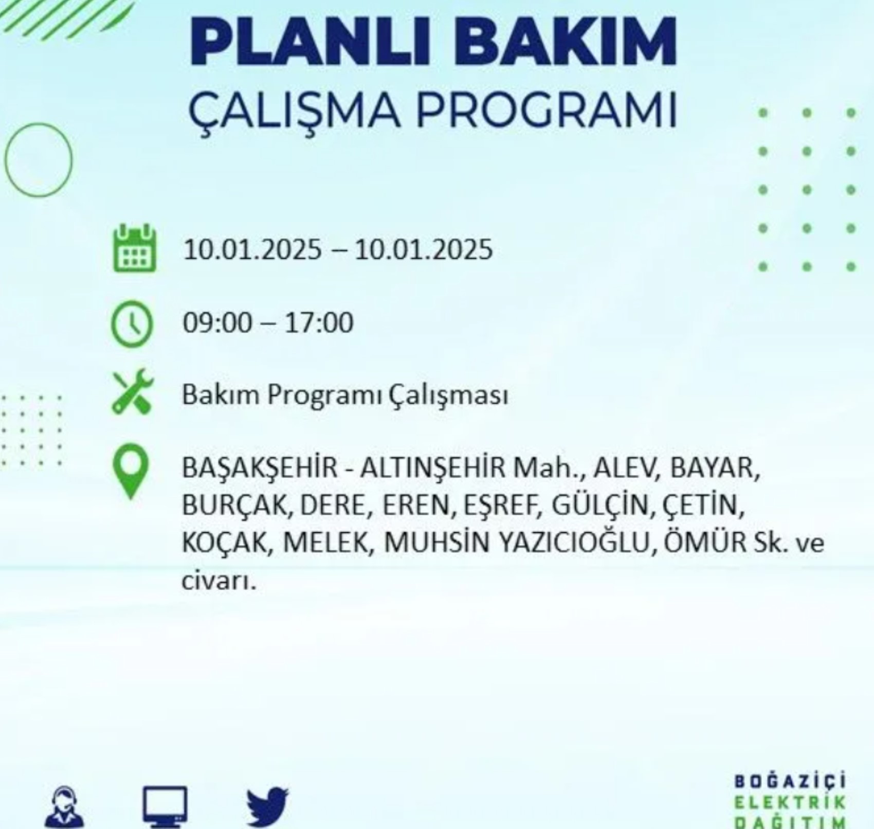 BEDAŞ açıkladı... İstanbul'da elektrik kesintisi: 10 Ocak'ta hangi mahalleler etkilenecek?