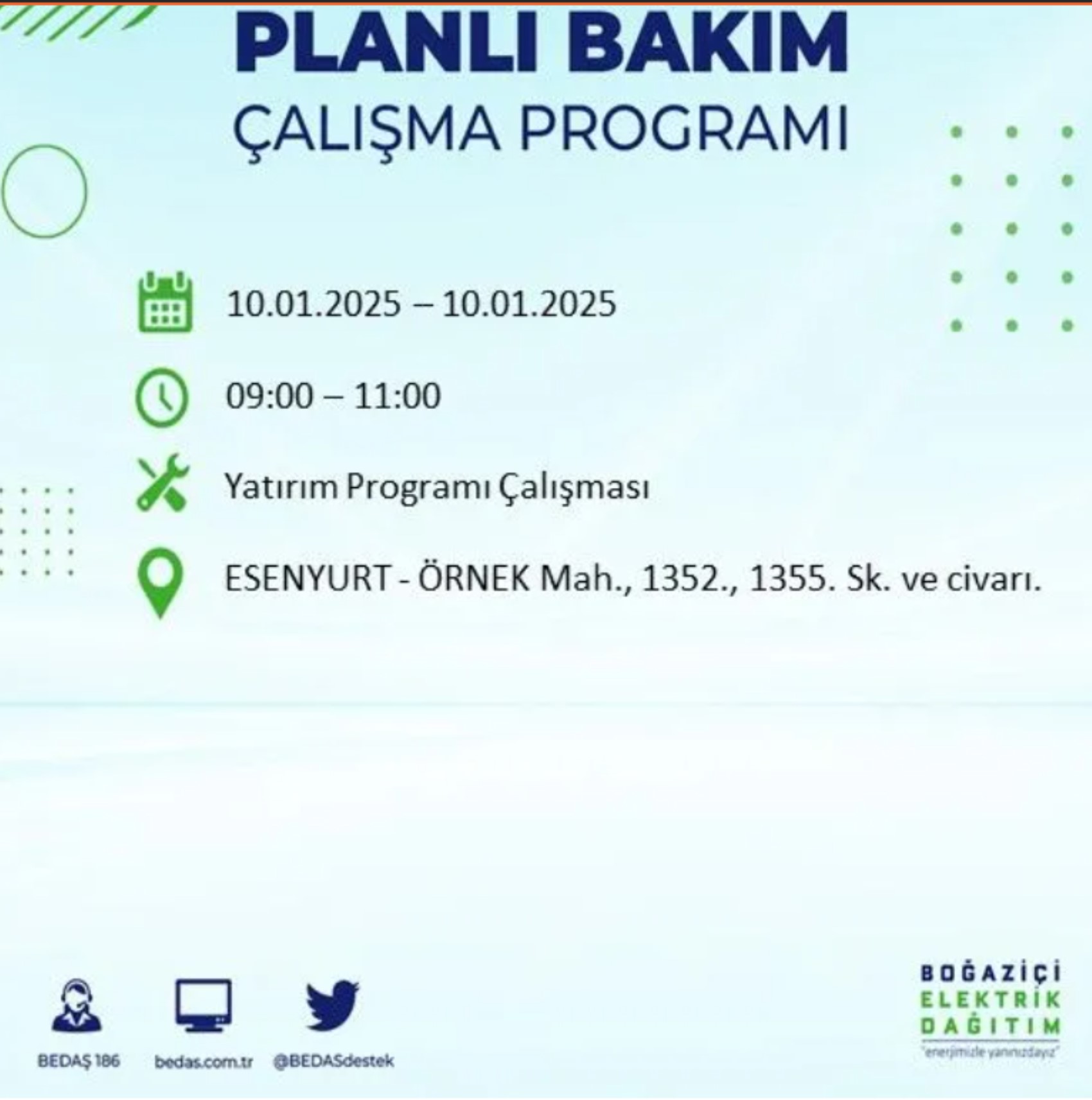 BEDAŞ açıkladı... İstanbul'da elektrik kesintisi: 10 Ocak'ta hangi mahalleler etkilenecek?