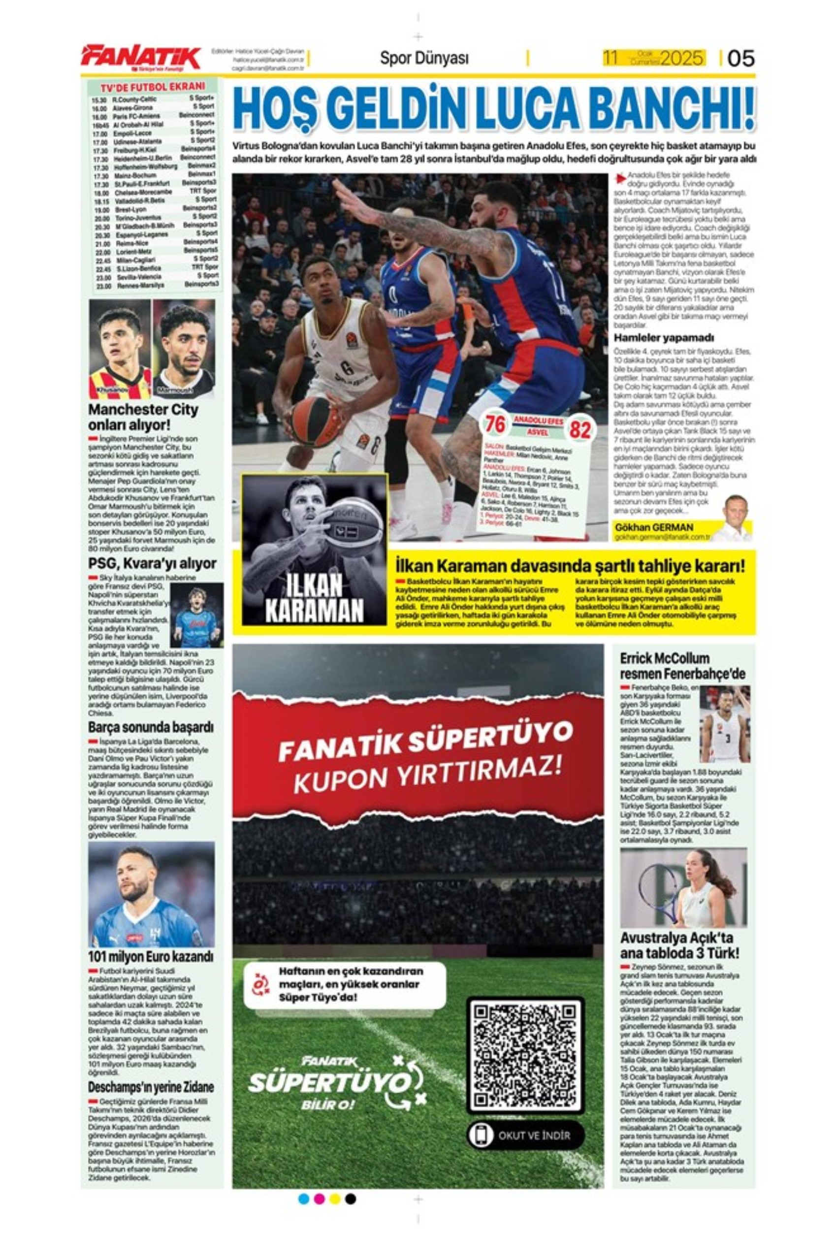 Mourinho attende urgentemente un difensore centrale... Il Galatasaray punta su Gouiri: le prime pagine sportive dell'11 gennaio