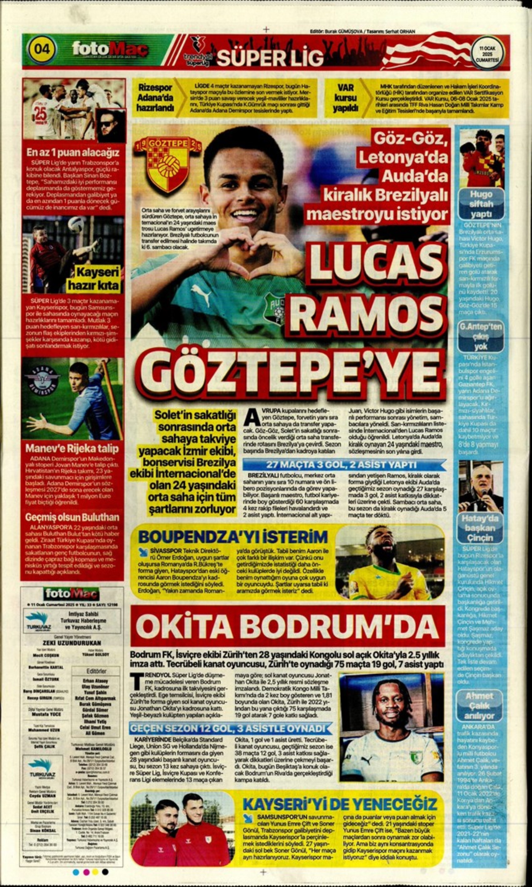 Mourinho attende urgentemente un difensore centrale... Il Galatasaray punta su Gouiri: le prime pagine sportive dell'11 gennaio