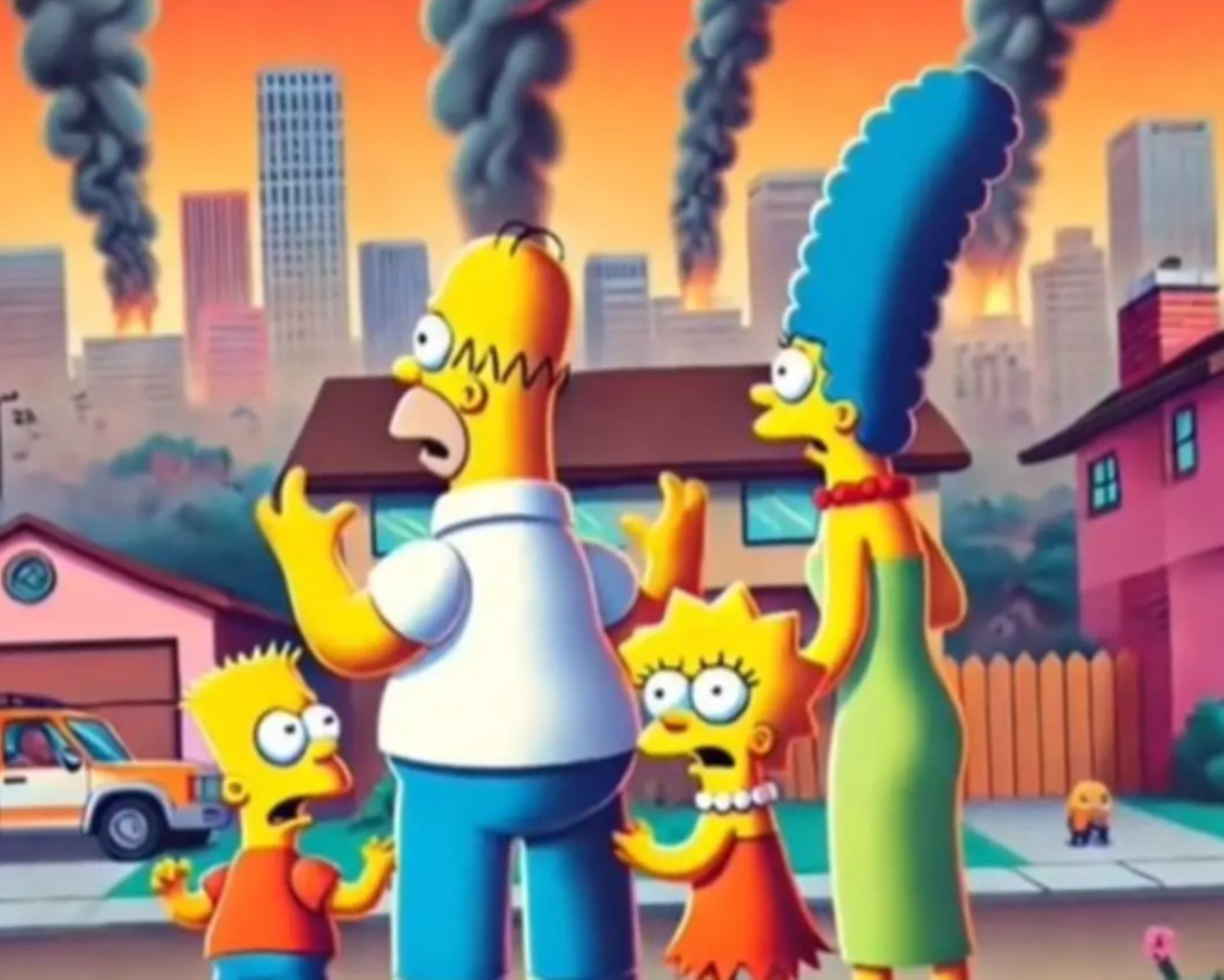 Simpsonlar'ın California yangını tahmini şoke etti! Yıllar önce bilmişler: Sosyal medya çalkalandı