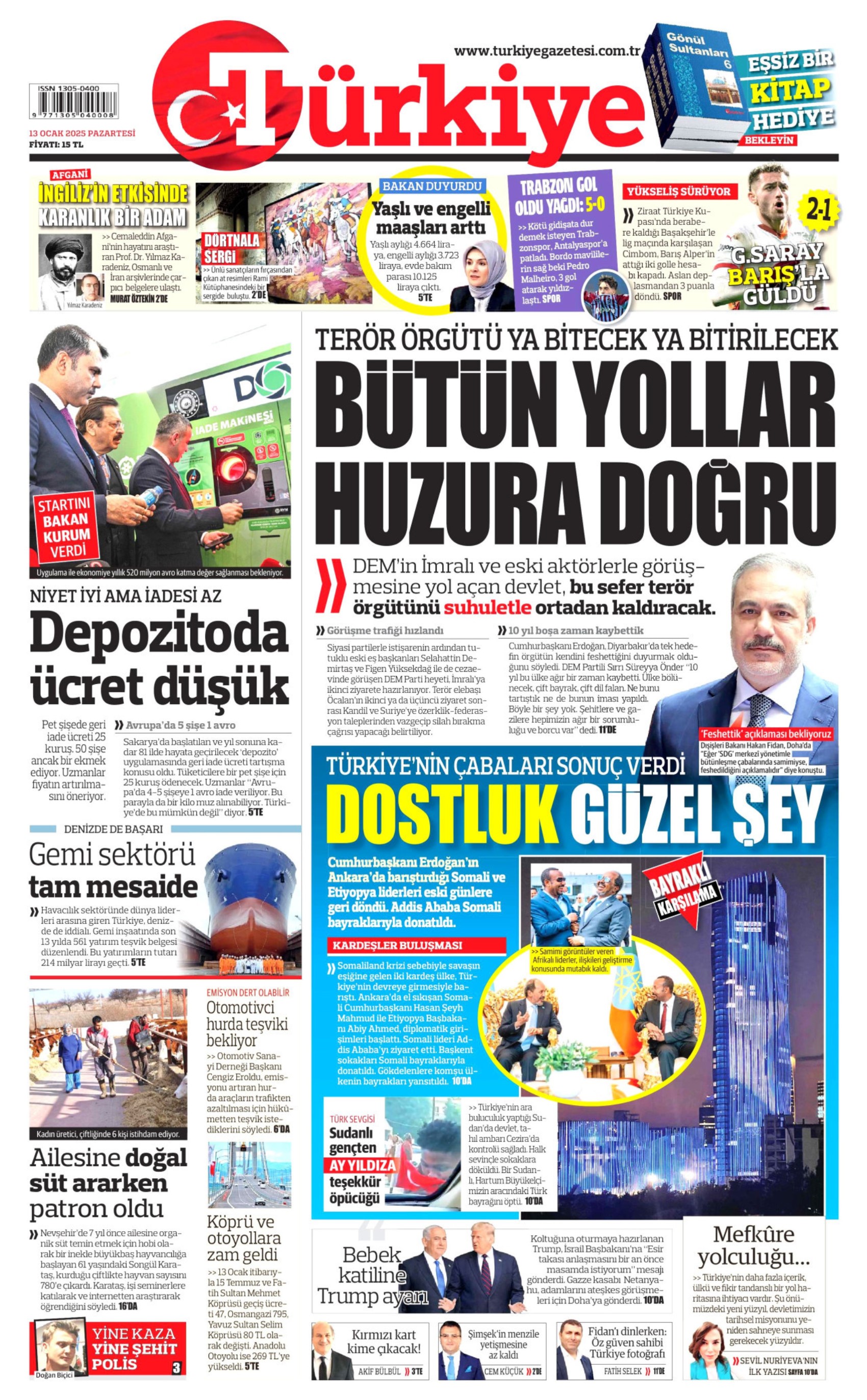 13 Ocak 2025 gazete manşetleri: ‘Milletin parası faize gitti’, ‘Hem maaş vermiyor hem tehdit ediyor’, ‘Rizeliler Erdoğan’a kırmızı kart gösterdi’