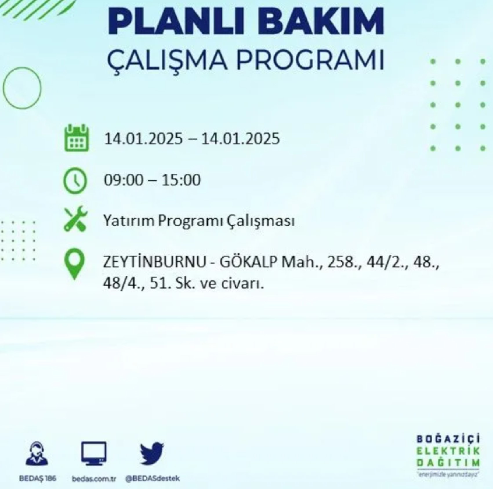 BEDAŞ açıkladı... İstanbul'da elektrik kesintisi: 14 Ocak'ta hangi mahalleler etkilenecek?