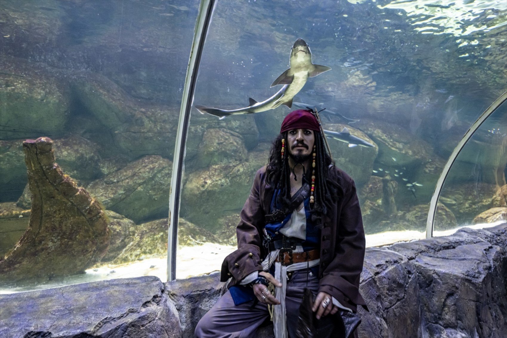 Okey oynadı, metroya binip kenti dolaştı... Yerli 'Jack Sparrow'un asıl mesleği bakın ne çıktı