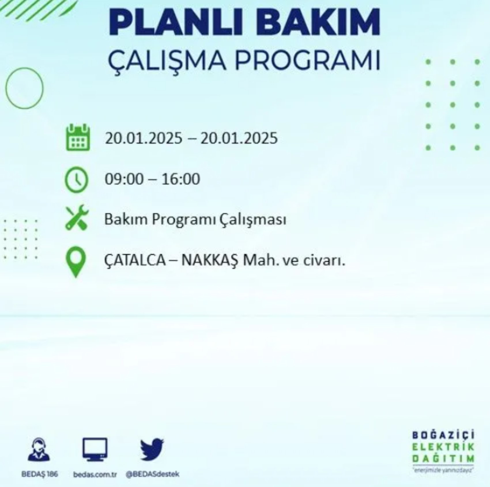 BEDAŞ açıkladı... İstanbul'da elektrik kesintisi: 20 Ocak'ta hangi mahalleler etkilenecek?