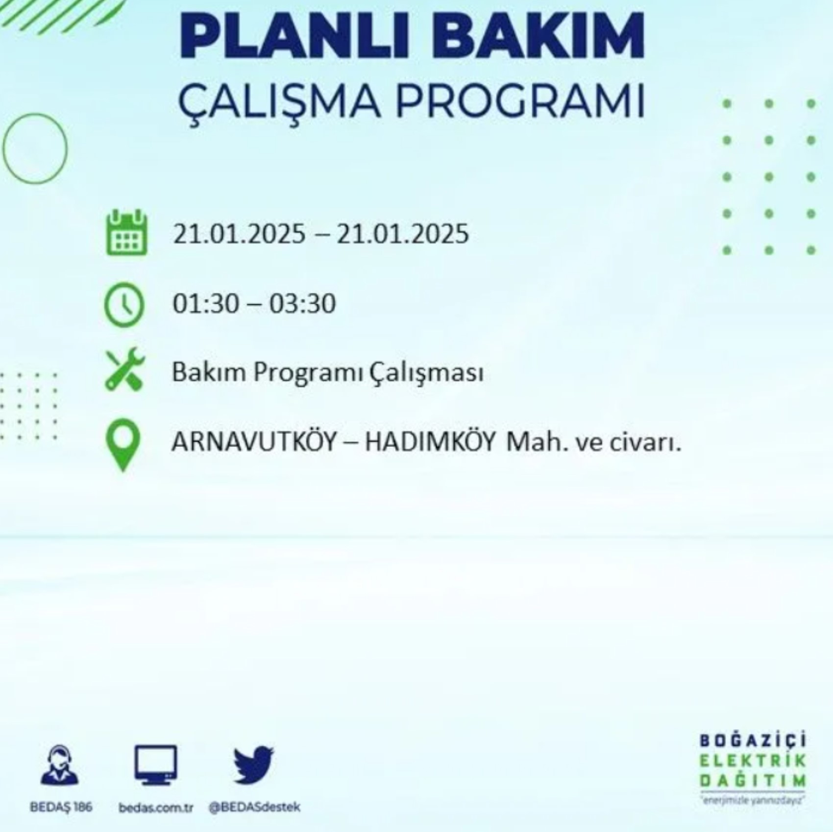 BEDAŞ açıkladı... İstanbul'da elektrik kesintisi: 21 Ocak'ta hangi mahalleler etkilenecek?