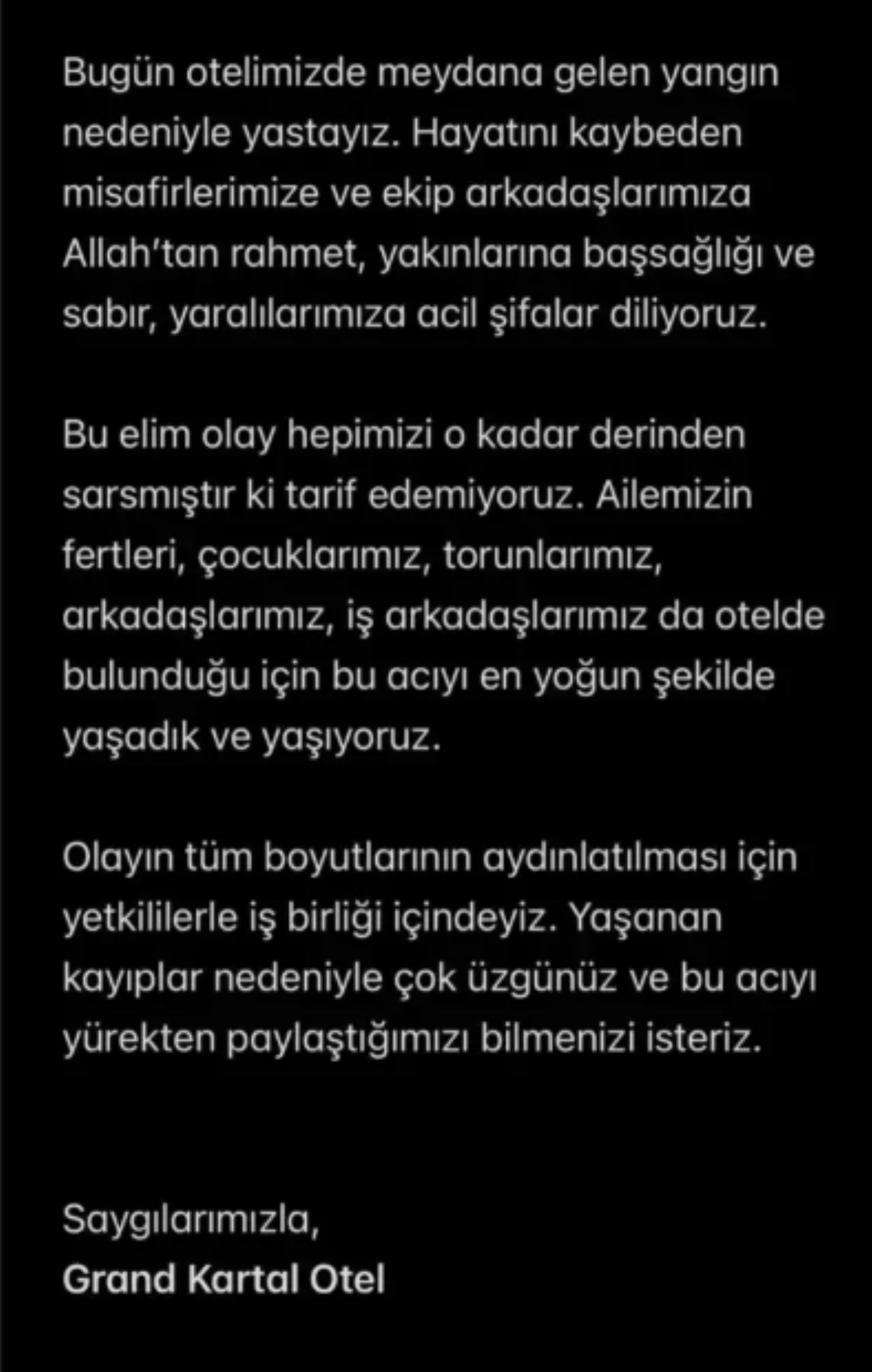 76 canın ardından otelden yapılan 'bomboş' açıklama tepkilere neden oldu! 'Ne çeşit bir rezilsiniz?'