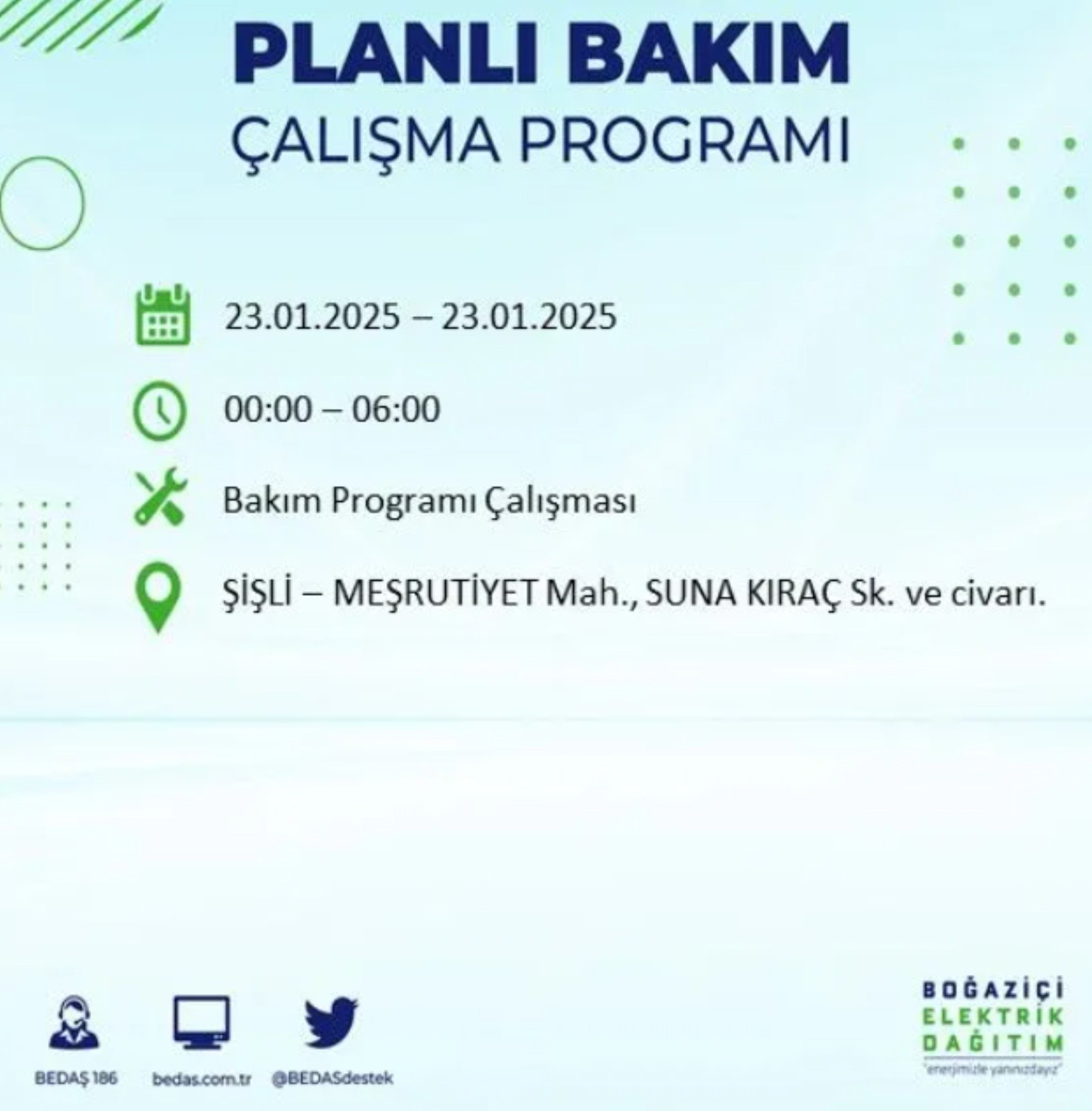 BEDAŞ açıkladı... İstanbul'da elektrik kesintisi: 23 Ocak'ta hangi mahalleler etkilenecek?