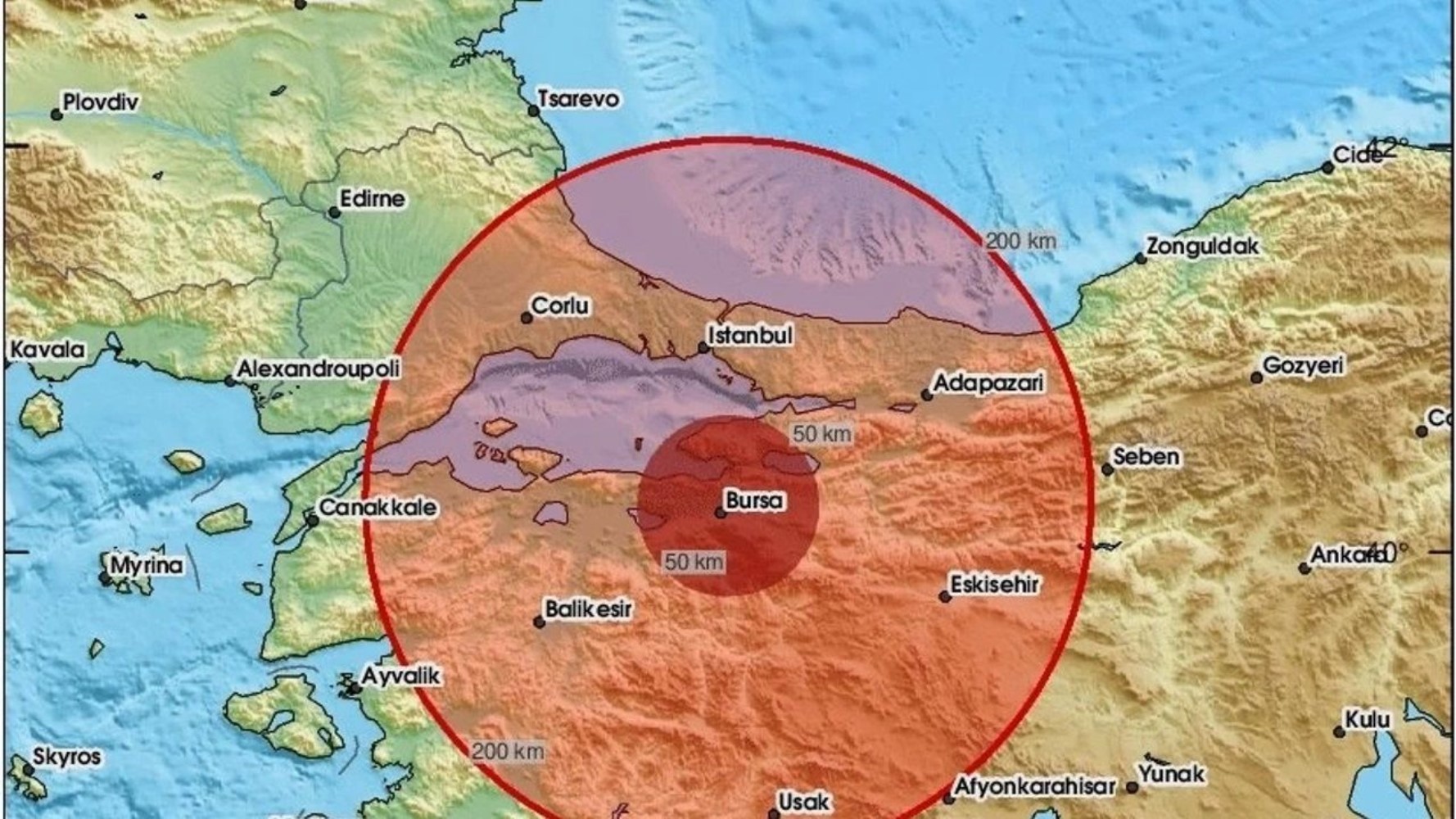 Naci Görür'den Bursa'daki deprem sonrası önemli uyarı! Harita paylaşıp 'Ayrıntılı incelenmesi gerekir' dedi...