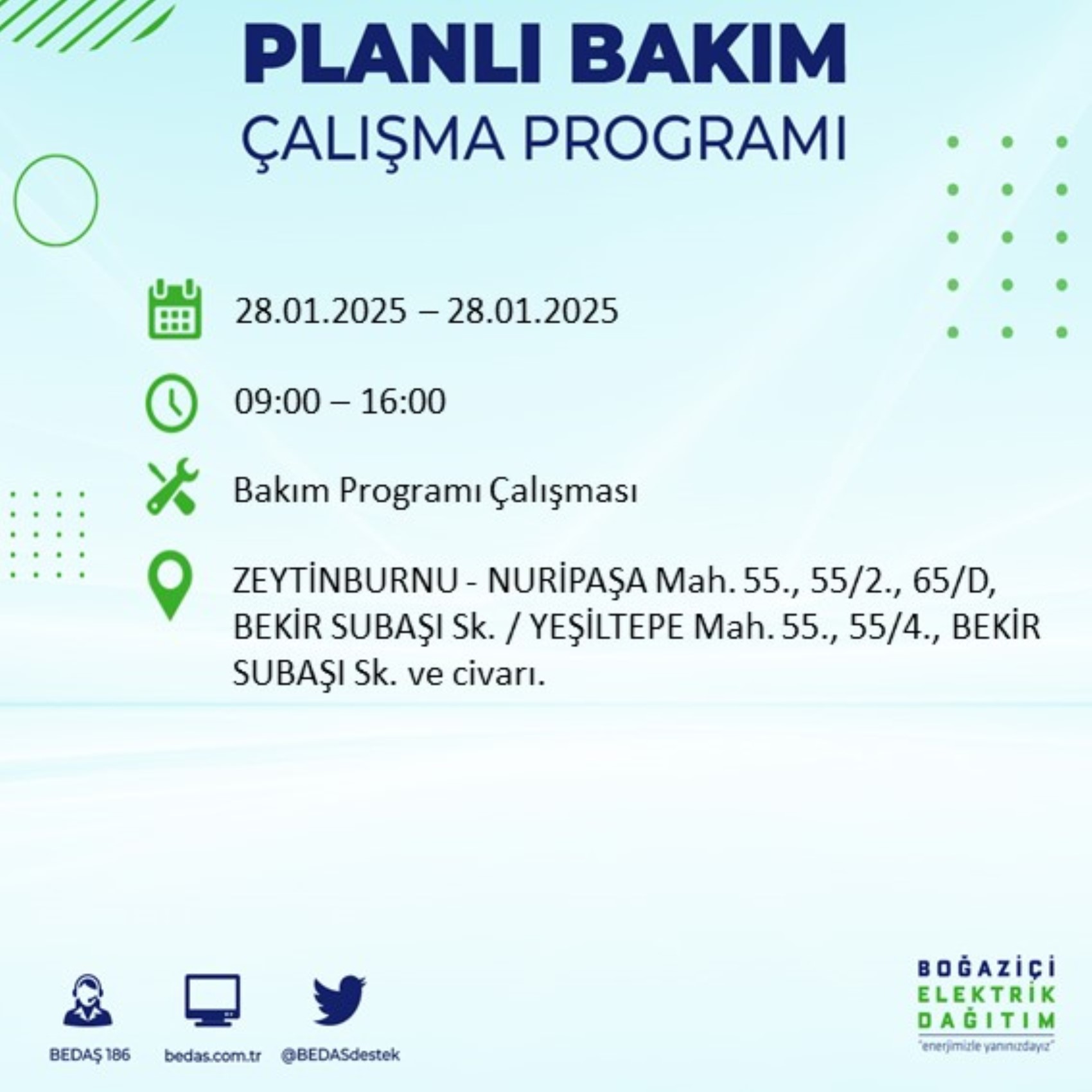 BEDAŞ açıkladı... İstanbul'da elektrik kesintisi: 28 Ocak'ta hangi mahalleler etkilenecek?