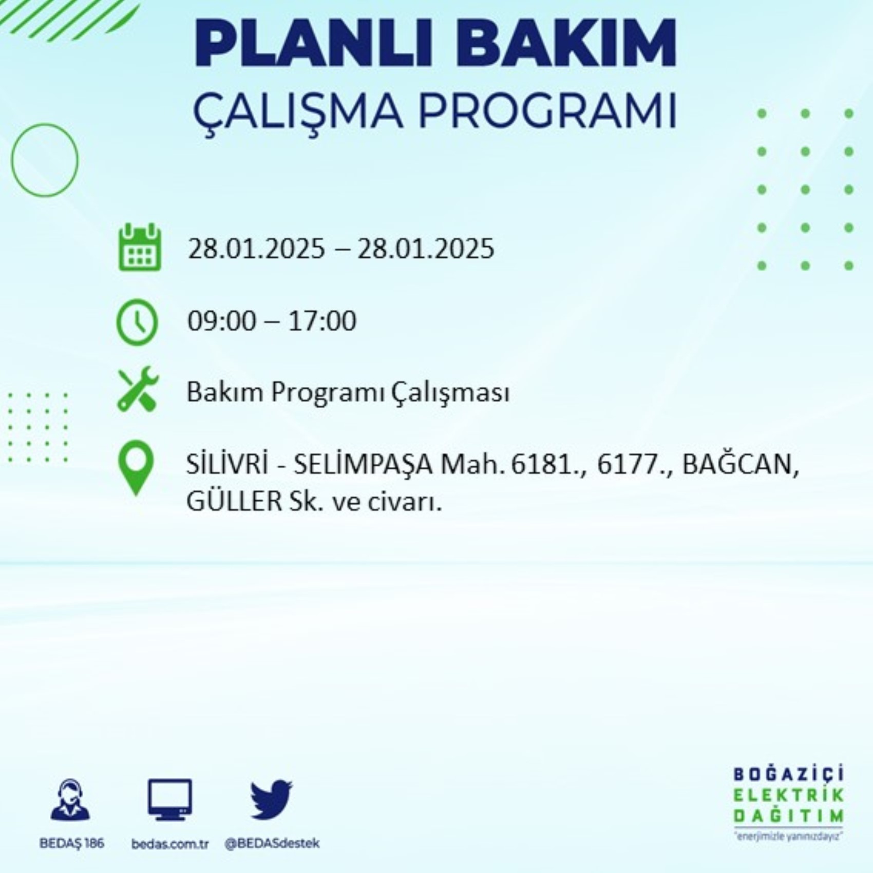 BEDAŞ açıkladı... İstanbul'da elektrik kesintisi: 28 Ocak'ta hangi mahalleler etkilenecek?