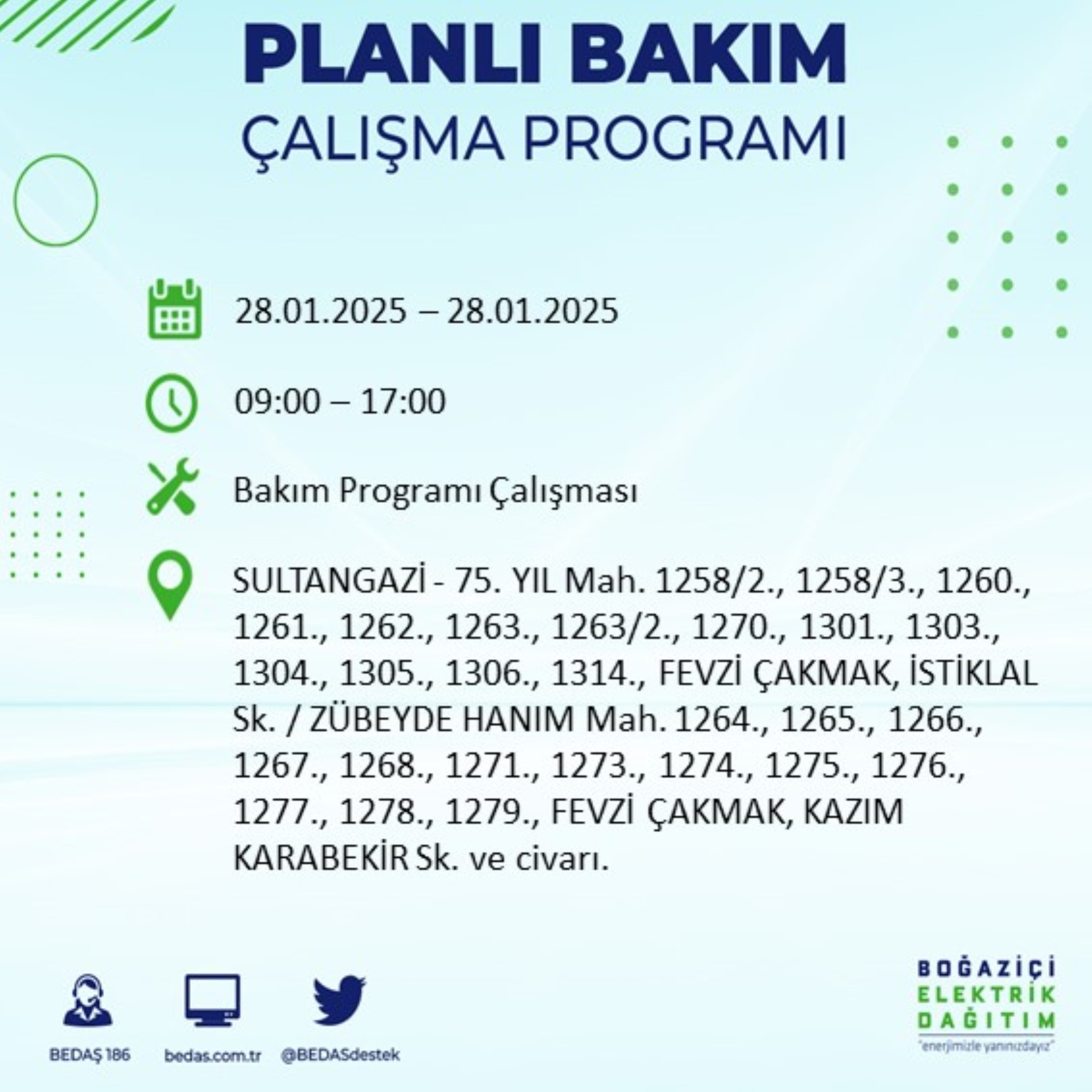 BEDAŞ açıkladı... İstanbul'da elektrik kesintisi: 28 Ocak'ta hangi mahalleler etkilenecek?