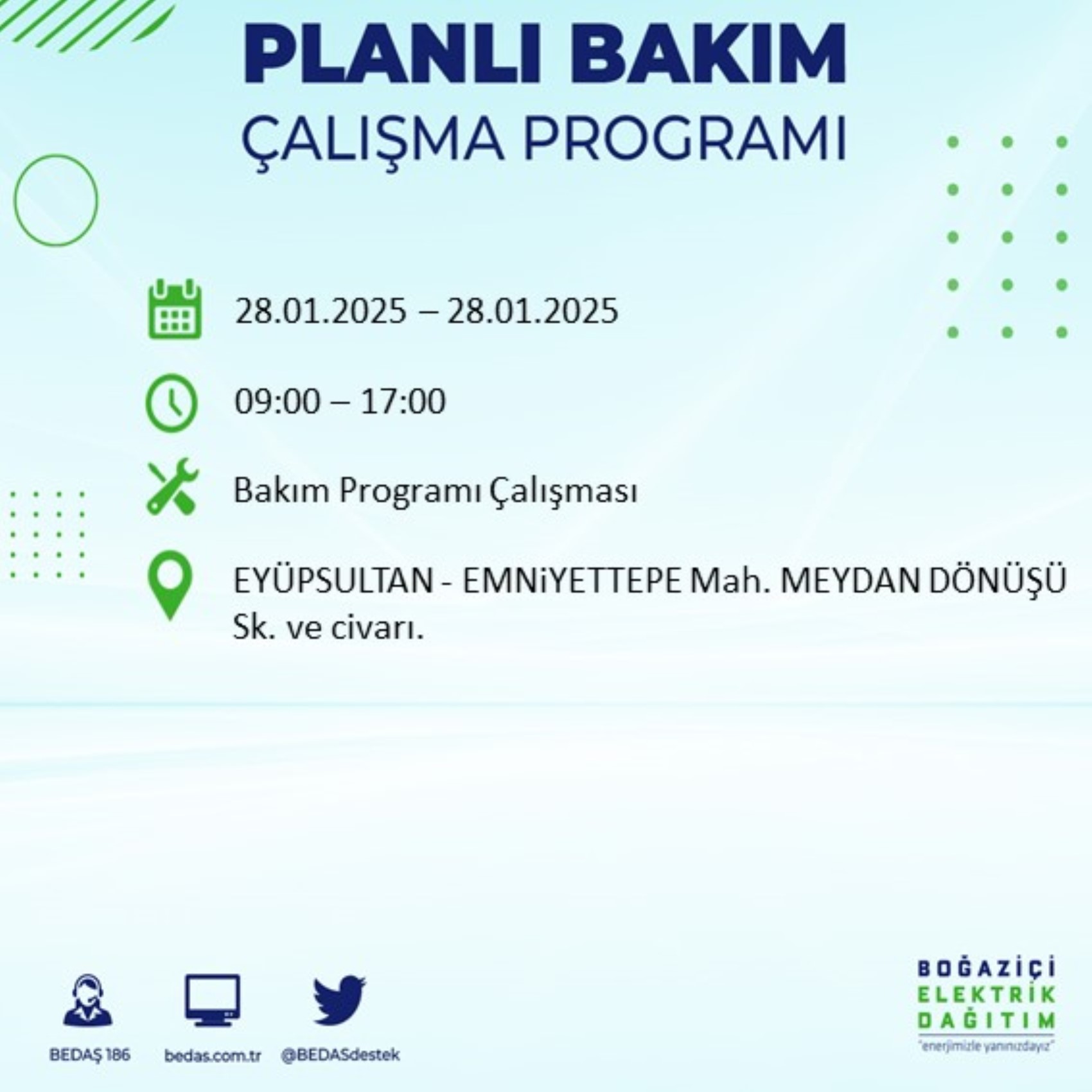 BEDAŞ açıkladı... İstanbul'da elektrik kesintisi: 28 Ocak'ta hangi mahalleler etkilenecek?