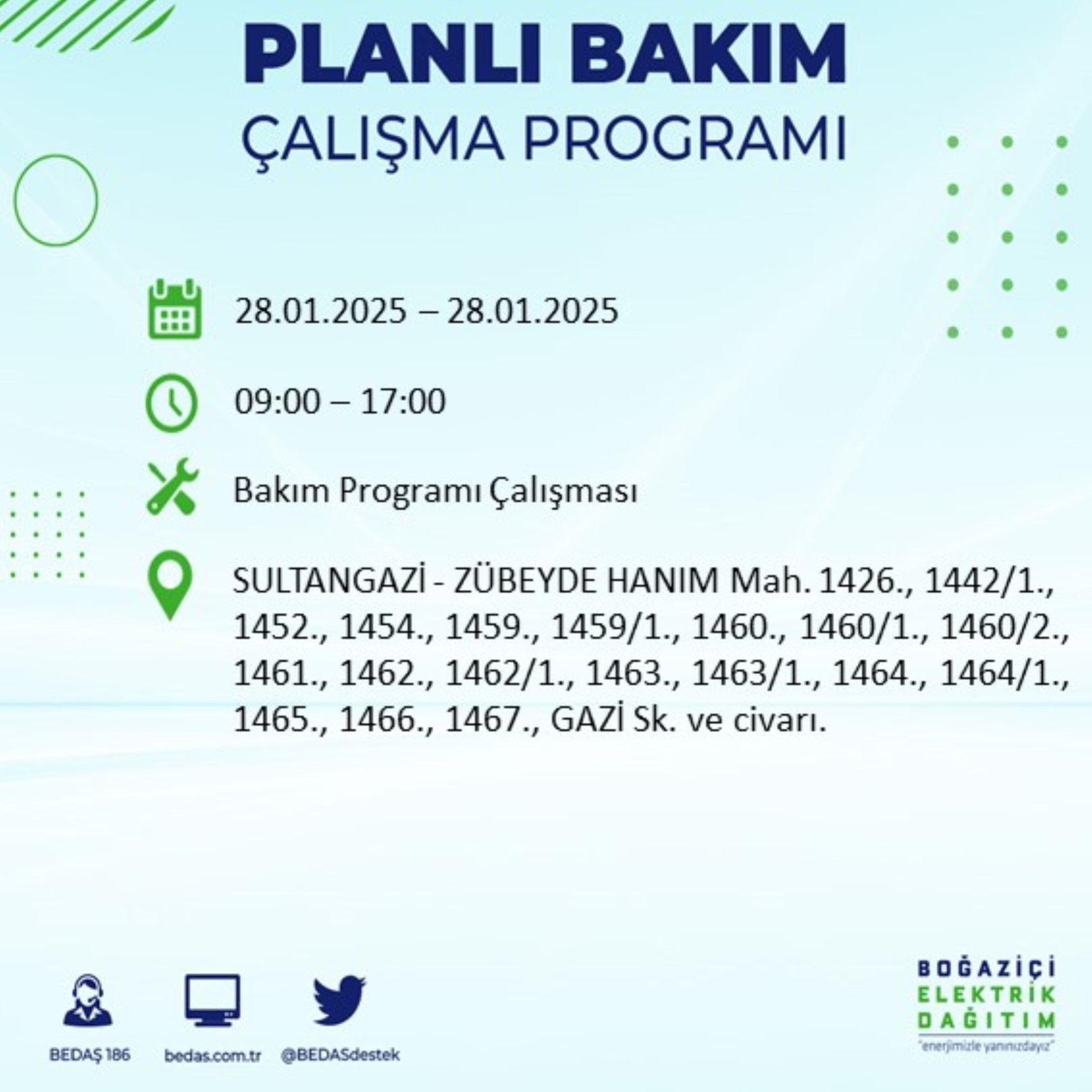 BEDAŞ açıkladı... İstanbul'da elektrik kesintisi: 28 Ocak'ta hangi mahalleler etkilenecek?