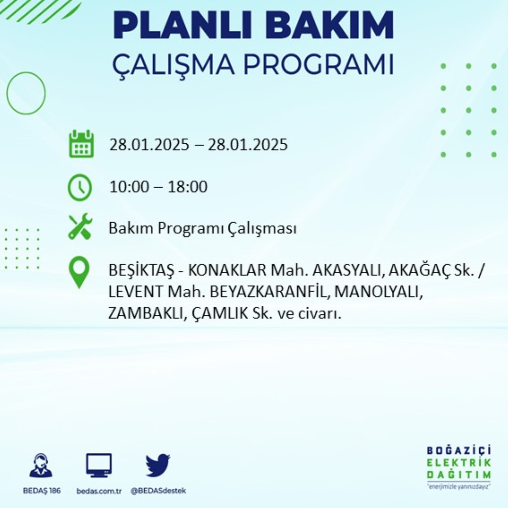 BEDAŞ açıkladı... İstanbul'da elektrik kesintisi: 28 Ocak'ta hangi mahalleler etkilenecek?