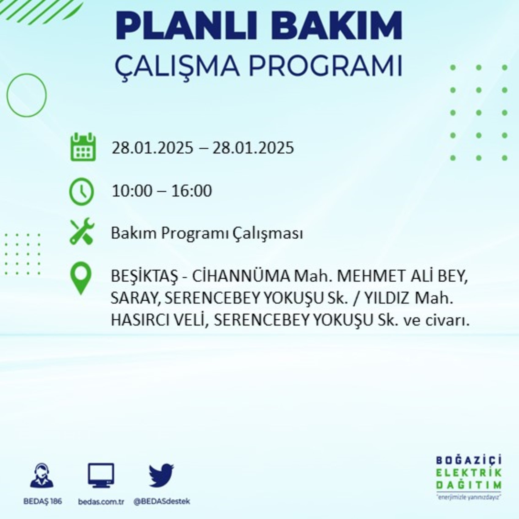 BEDAŞ açıkladı... İstanbul'da elektrik kesintisi: 28 Ocak'ta hangi mahalleler etkilenecek?