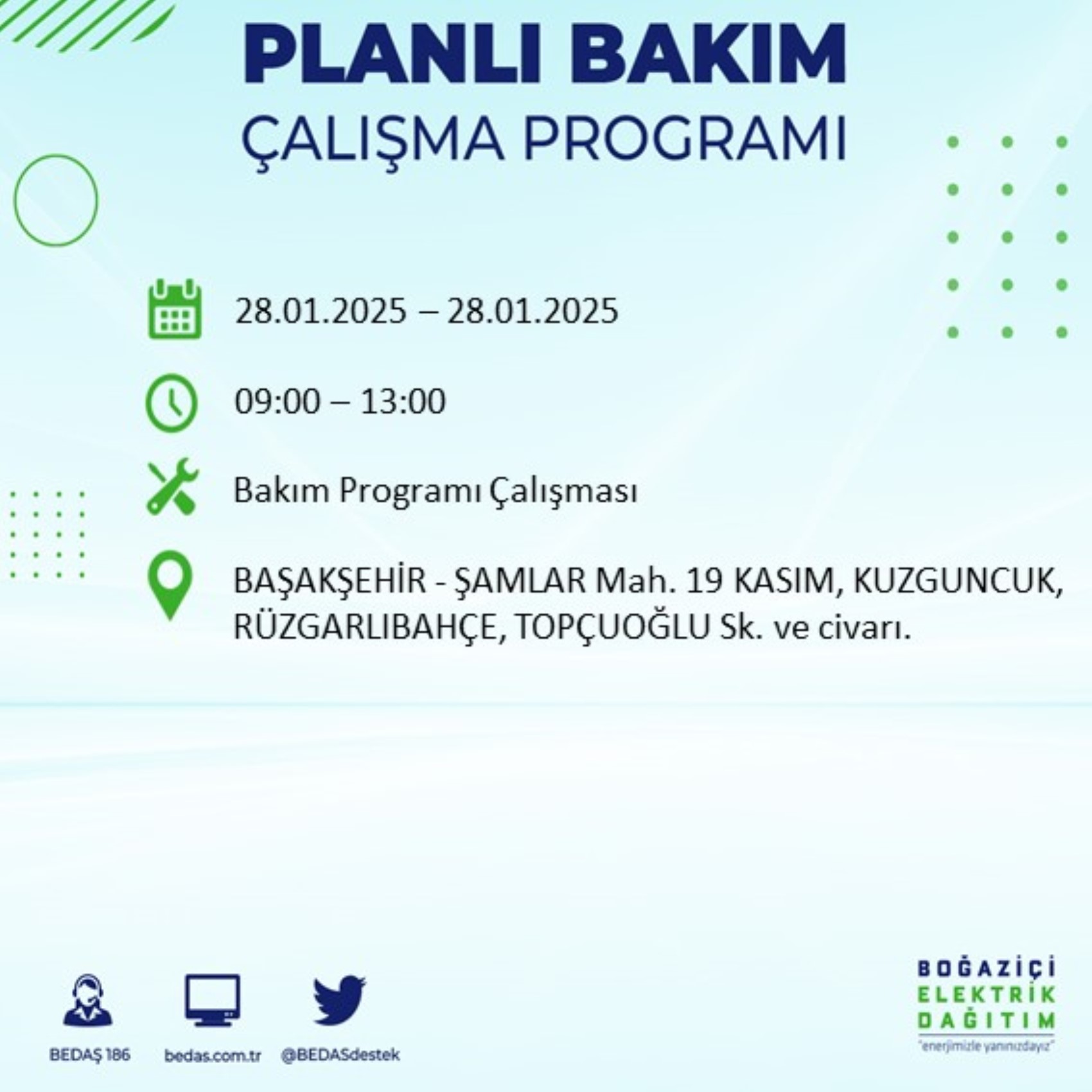 BEDAŞ açıkladı... İstanbul'da elektrik kesintisi: 28 Ocak'ta hangi mahalleler etkilenecek?