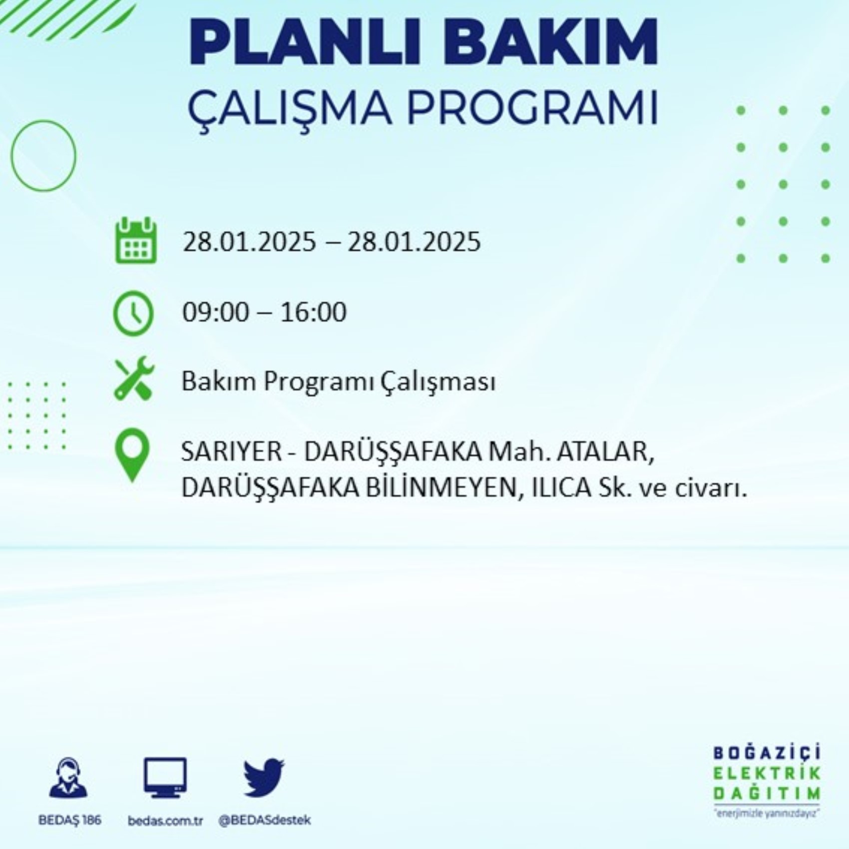 BEDAŞ açıkladı... İstanbul'da elektrik kesintisi: 28 Ocak'ta hangi mahalleler etkilenecek?