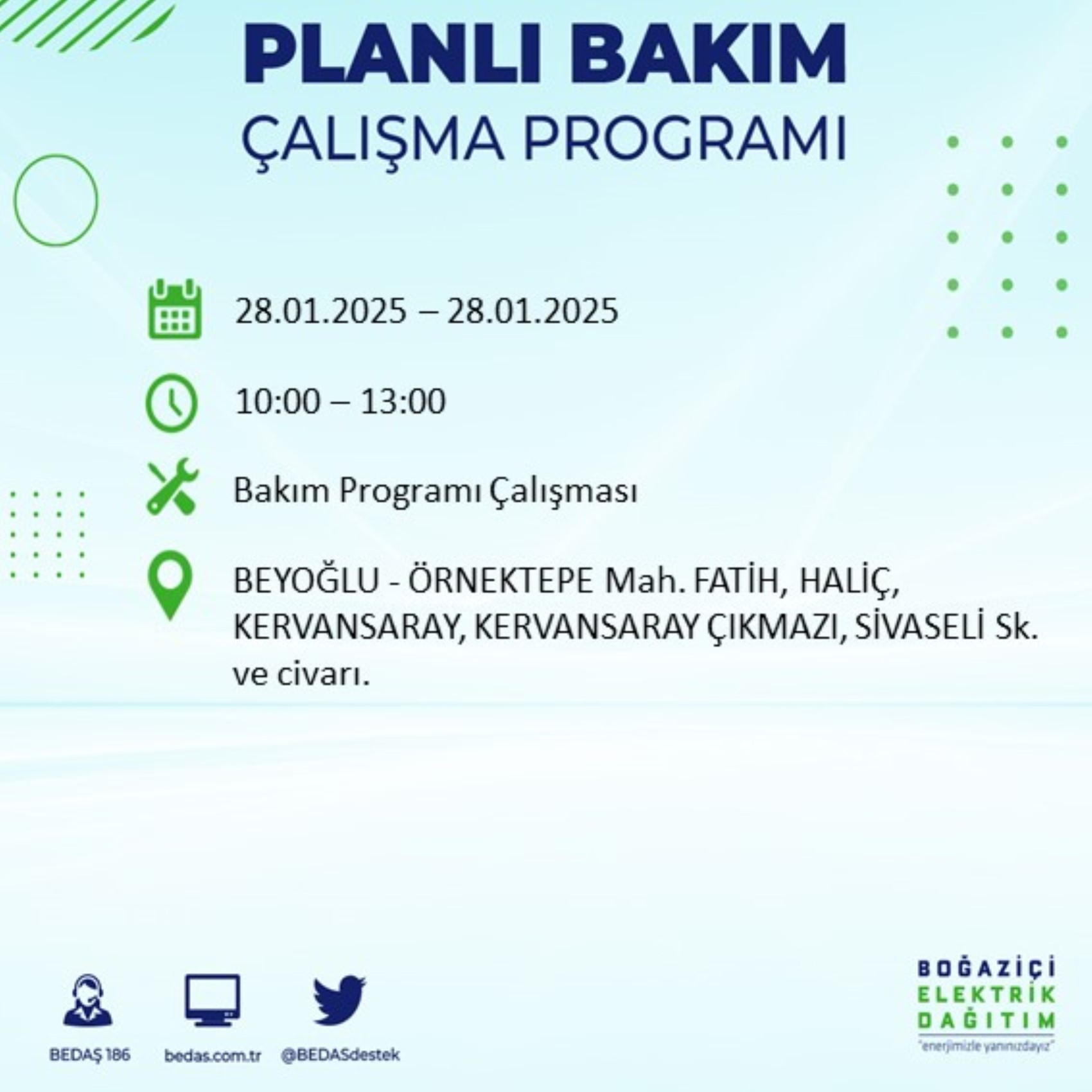 BEDAŞ açıkladı... İstanbul'da elektrik kesintisi: 28 Ocak'ta hangi mahalleler etkilenecek?