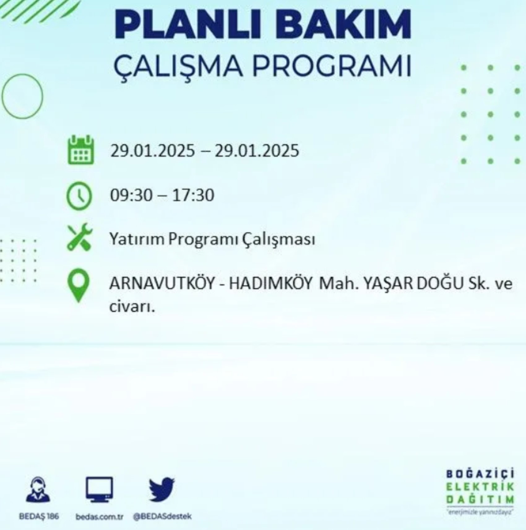 BEDAŞ açıkladı... İstanbul'da elektrik kesintisi: 29 Ocak'ta hangi mahalleler etkilenecek?