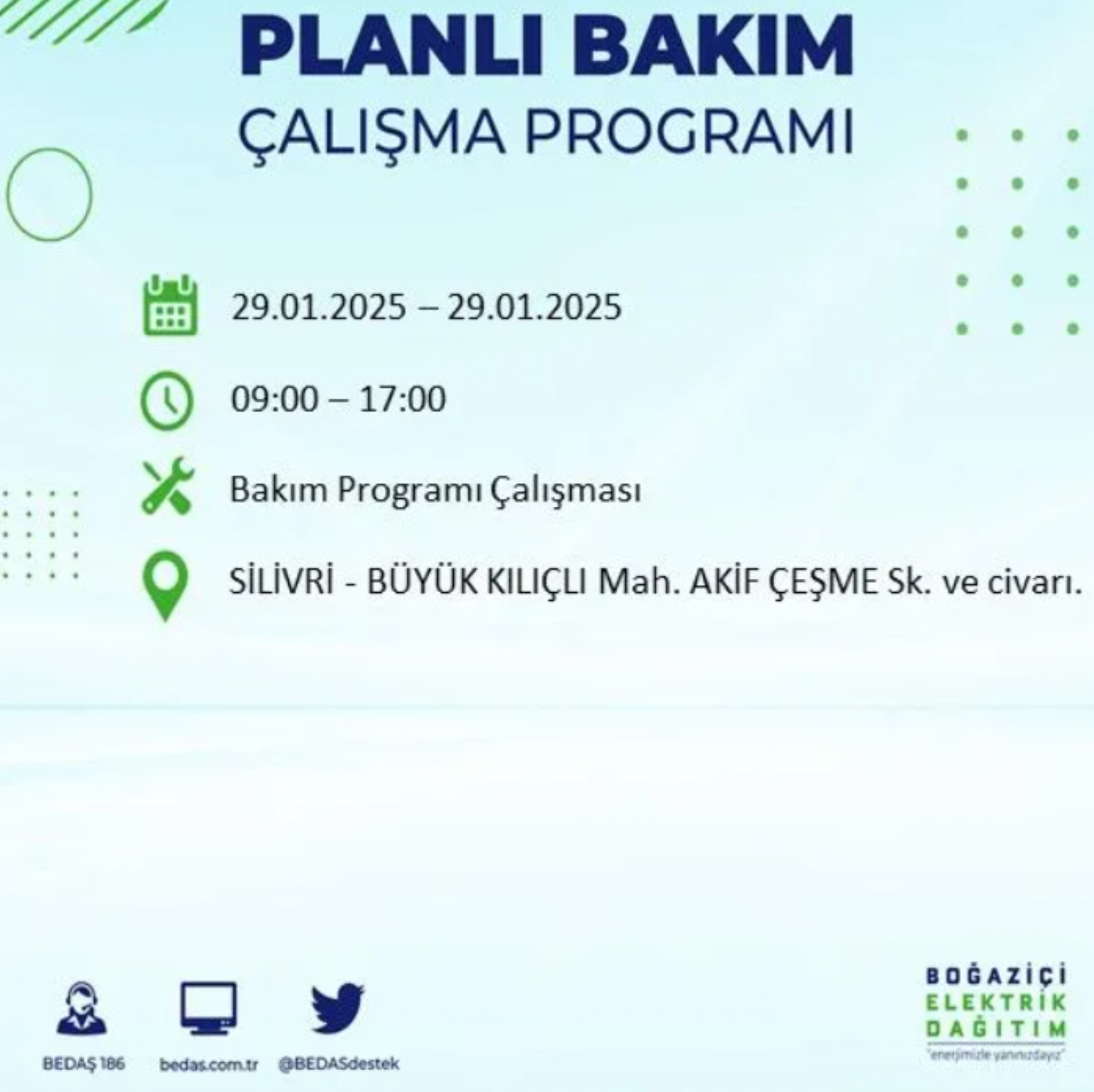 BEDAŞ açıkladı... İstanbul'da elektrik kesintisi: 29 Ocak'ta hangi mahalleler etkilenecek?