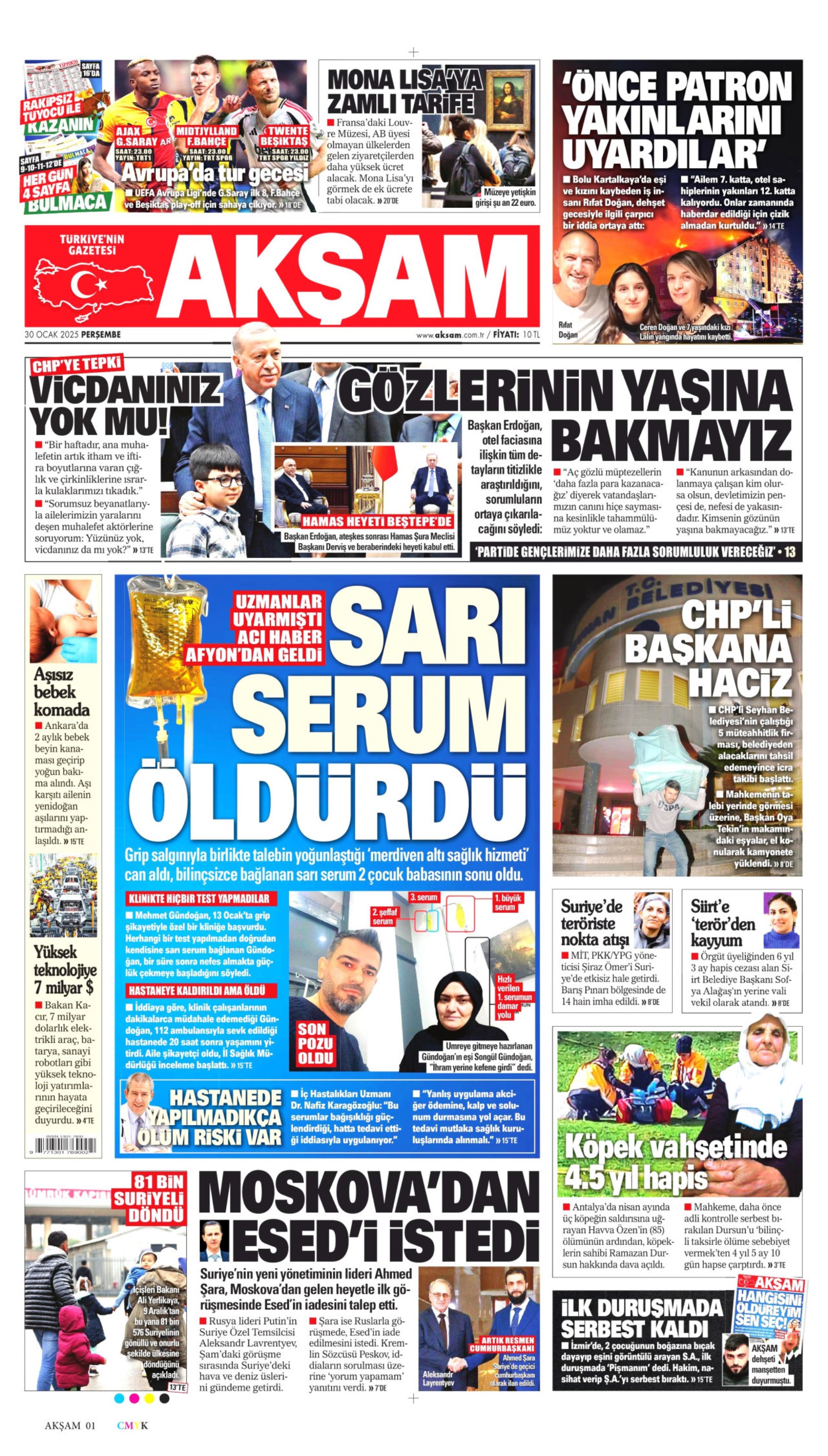 Suat Toktaş tutuklandı, Barış Pehlivan ve Kürşad Oğuz adli kontrol şartıyla serbest: Gazeteler bilirkişi soruşturmasını nasıl gördü? (30 Ocak 2025 gazete manşetleri)