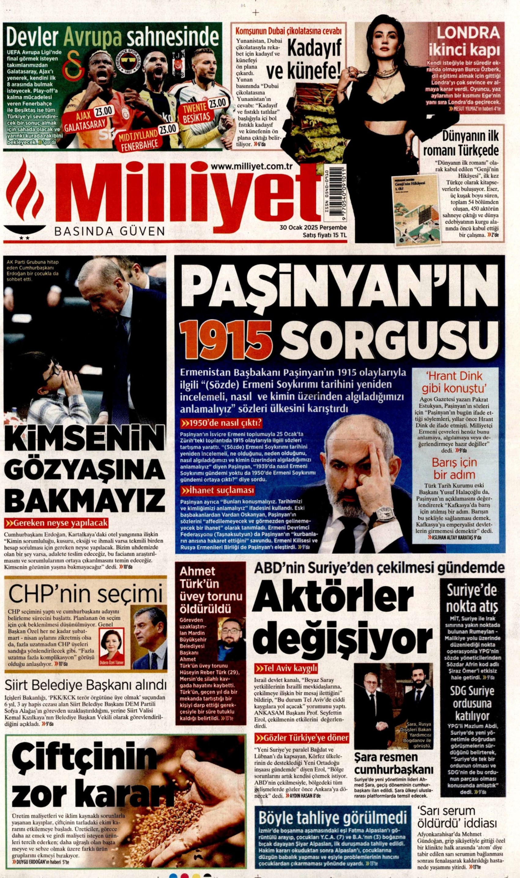 Suat Toktaş tutuklandı, Barış Pehlivan ve Kürşad Oğuz adli kontrol şartıyla serbest: Gazeteler bilirkişi soruşturmasını nasıl gördü? (30 Ocak 2025 gazete manşetleri)