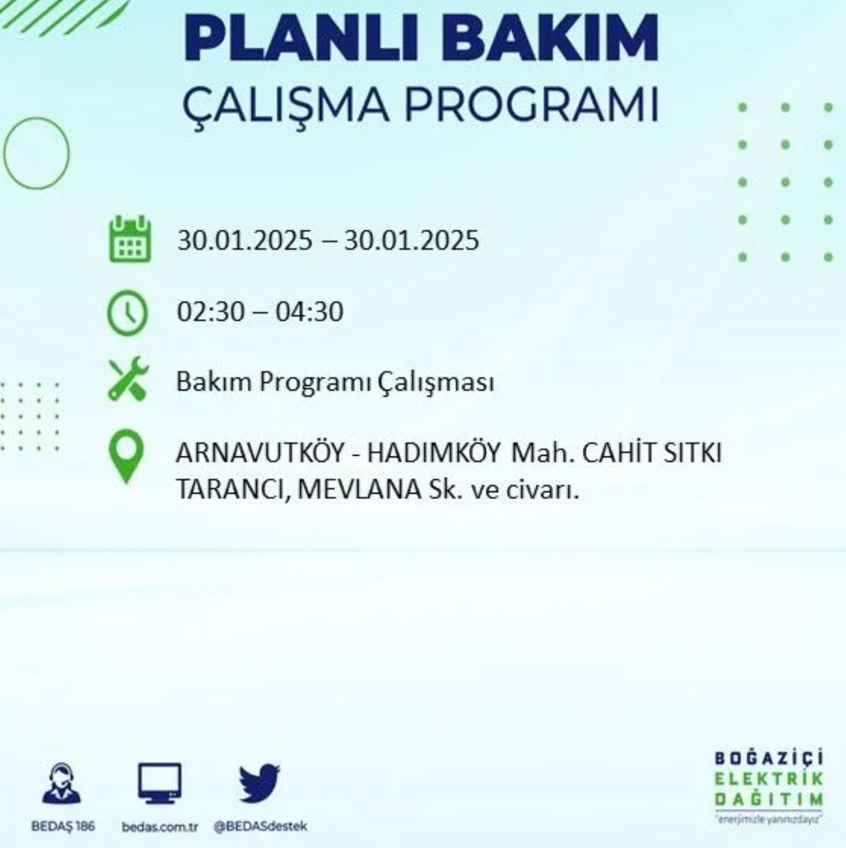 BEDAŞ açıkladı... İstanbul'da elektrik kesintisi: 30 Ocak'ta hangi mahalleler etkilenecek?