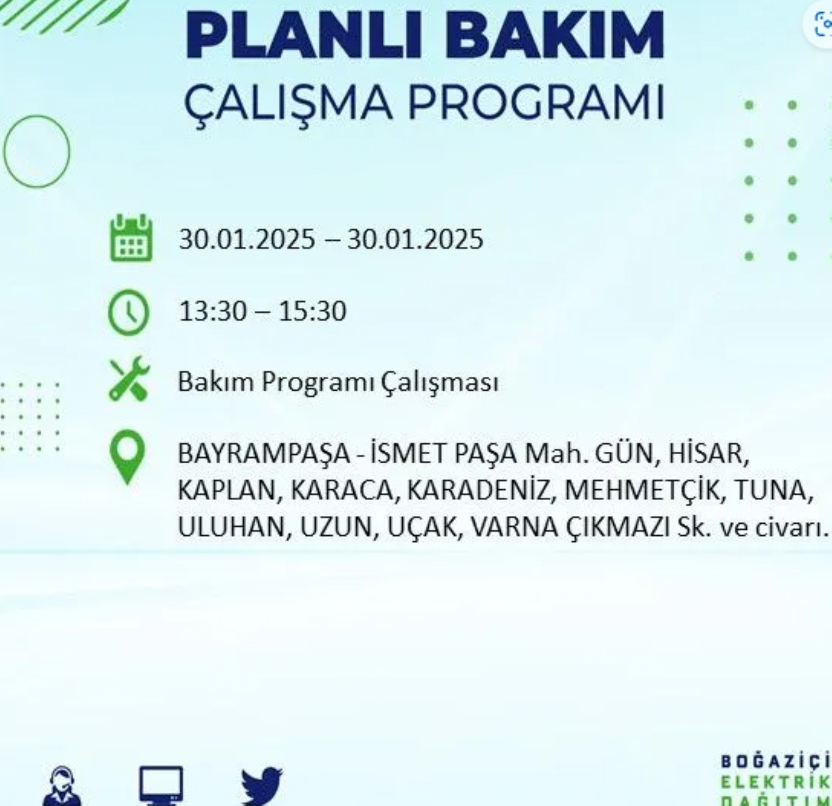 BEDAŞ açıkladı... İstanbul'da elektrik kesintisi: 30 Ocak'ta hangi mahalleler etkilenecek?