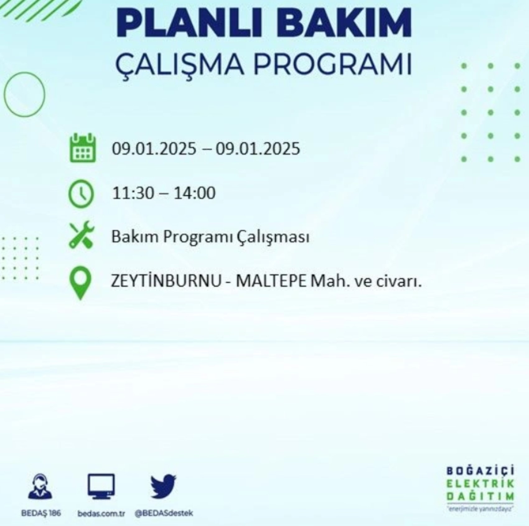 BEDAŞ açıkladı... İstanbul'da elektrik kesintisi: 9 Ocak'ta hangi mahalleler etkilenecek?