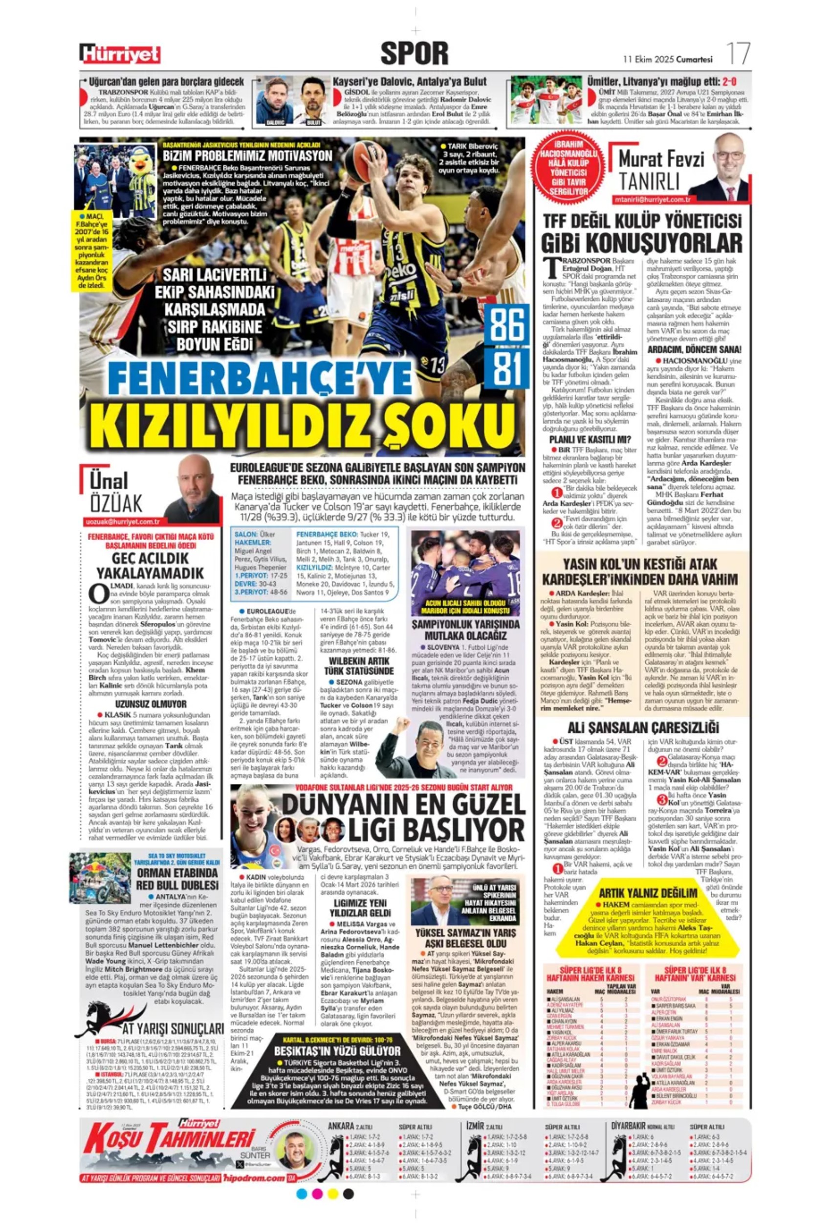 Sporda günün manşetleri... Sergen Yalçın'ın transferde sıradaki hedefi belli oldu: Milli futbolcuyla temasa geçildi