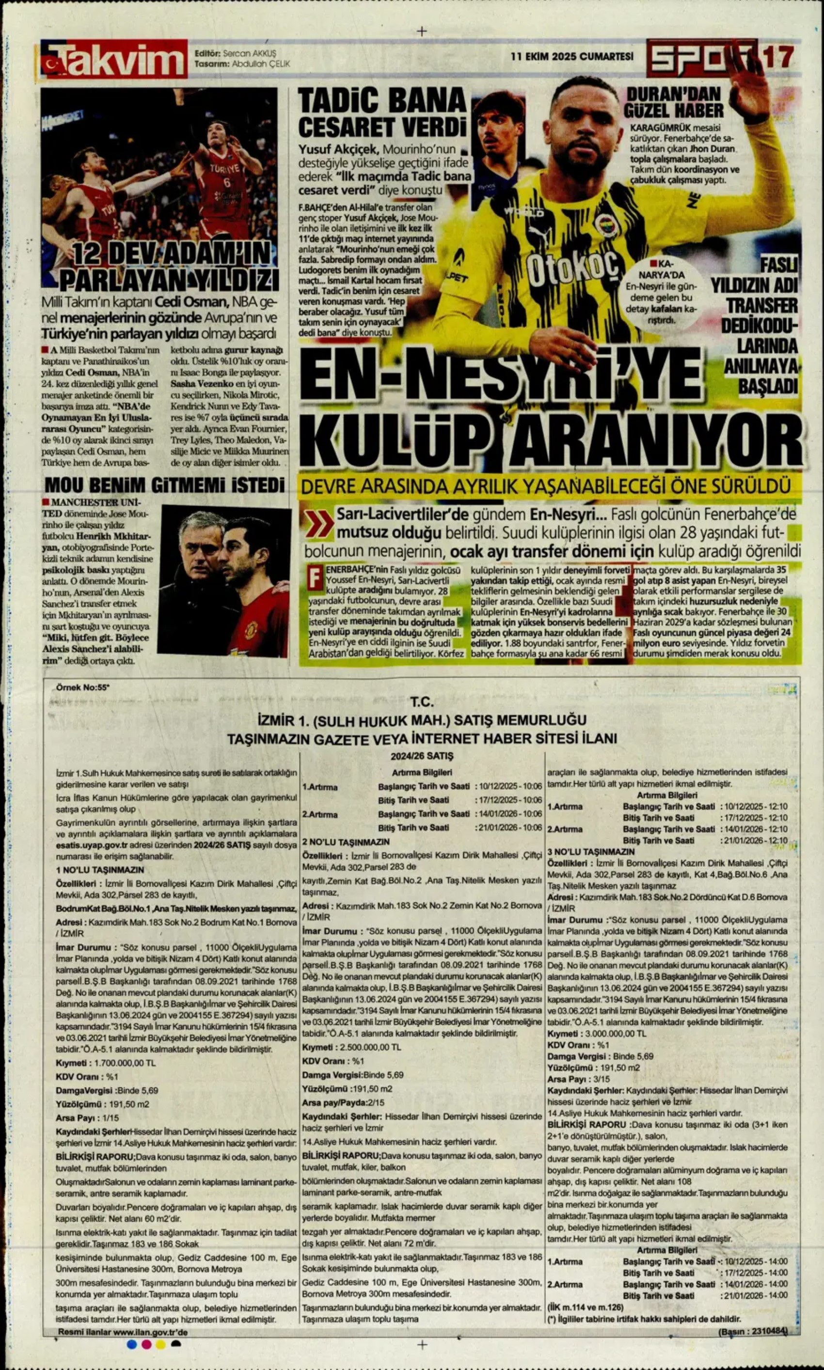 Sporda günün manşetleri... Sergen Yalçın'ın transferde sıradaki hedefi belli oldu: Milli futbolcuyla temasa geçildi