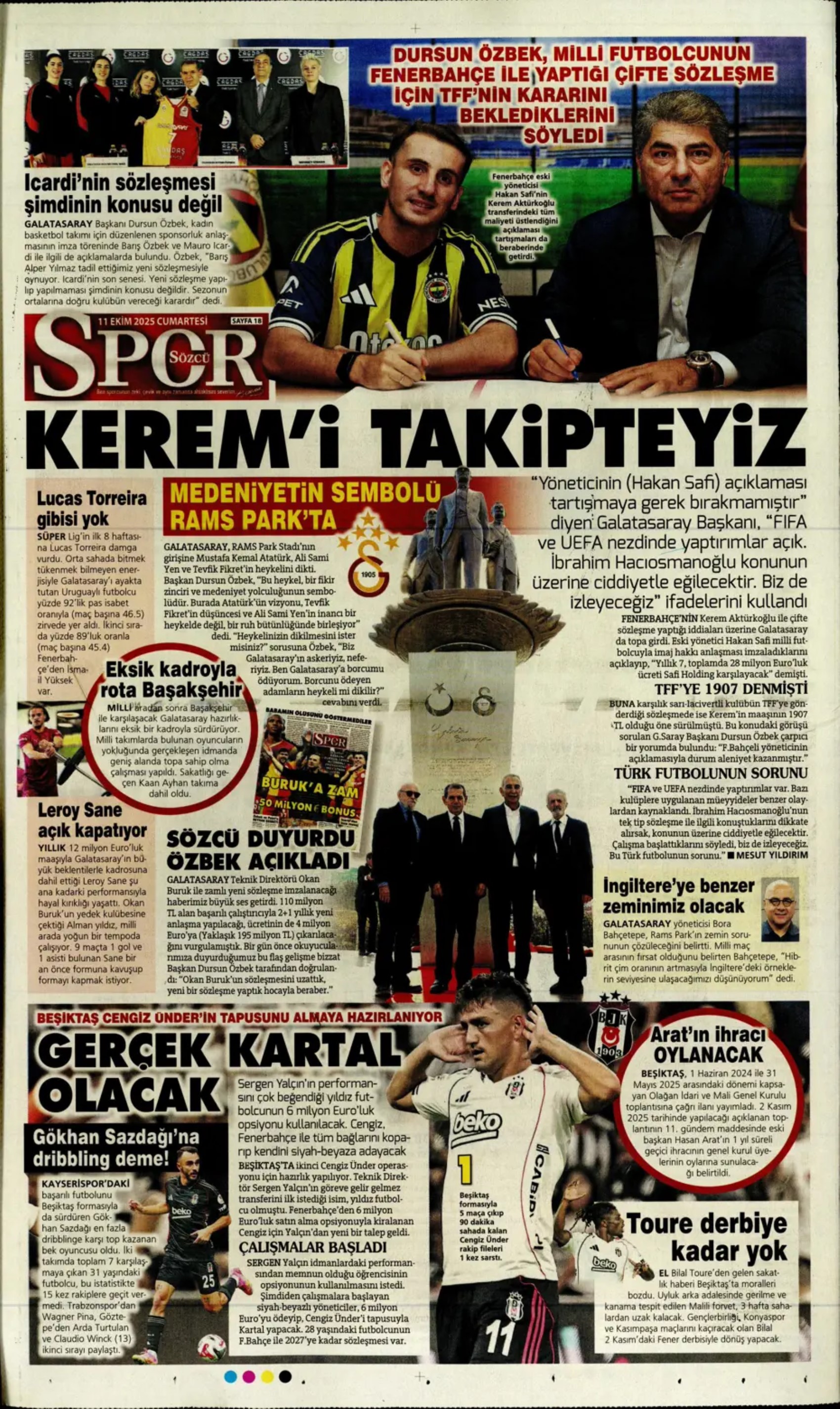 Sporda günün manşetleri... Sergen Yalçın'ın transferde sıradaki hedefi belli oldu: Milli futbolcuyla temasa geçildi