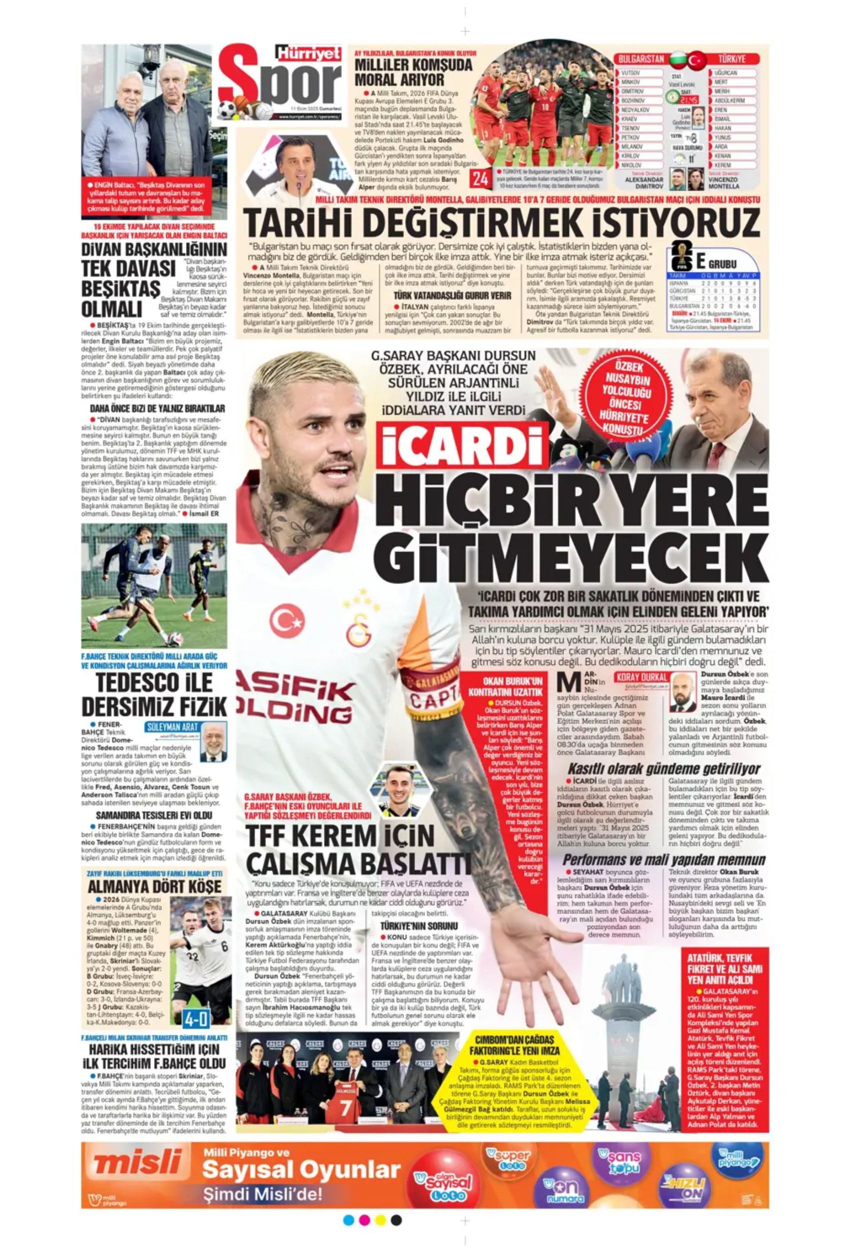 Sporda günün manşetleri... Sergen Yalçın'ın transferde sıradaki hedefi belli oldu: Milli futbolcuyla temasa geçildi