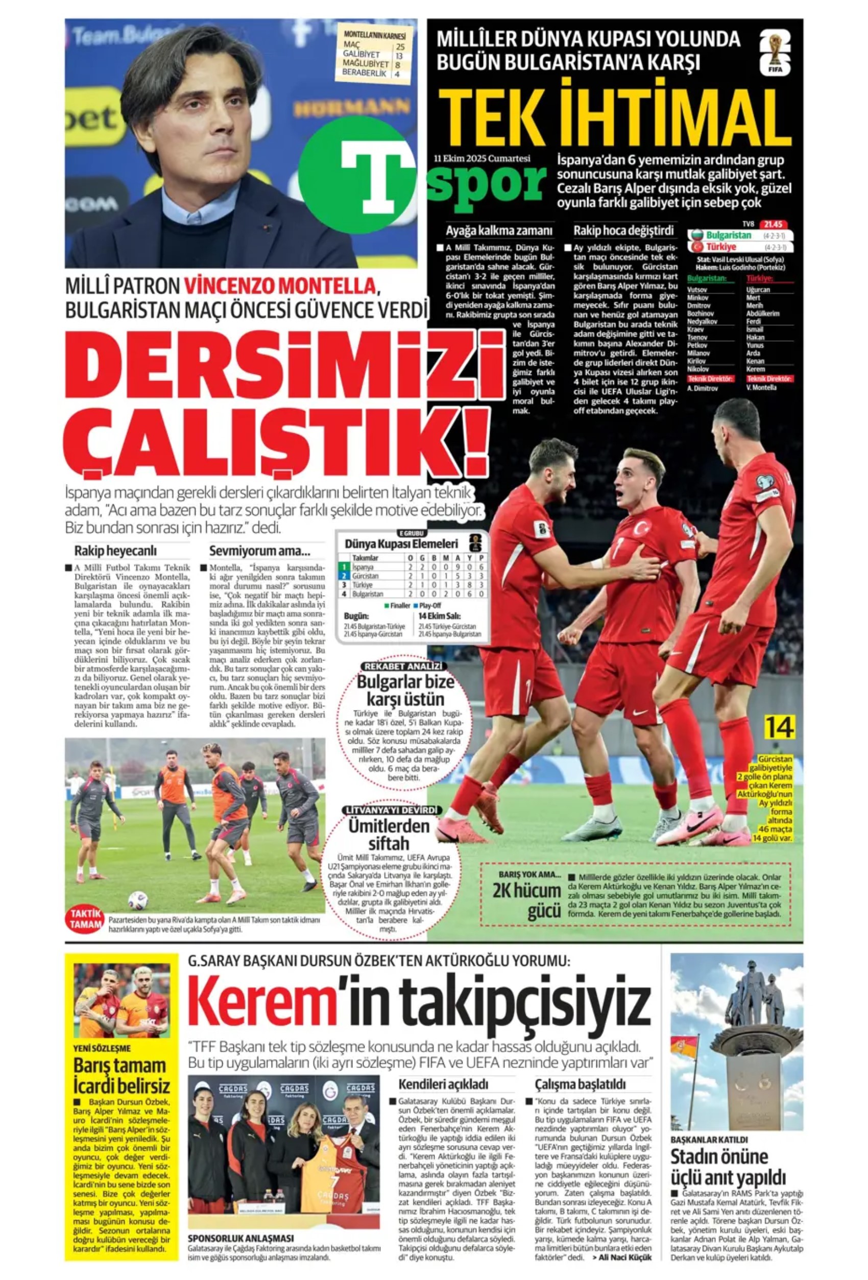 Sporda günün manşetleri... Sergen Yalçın'ın transferde sıradaki hedefi belli oldu: Milli futbolcuyla temasa geçildi