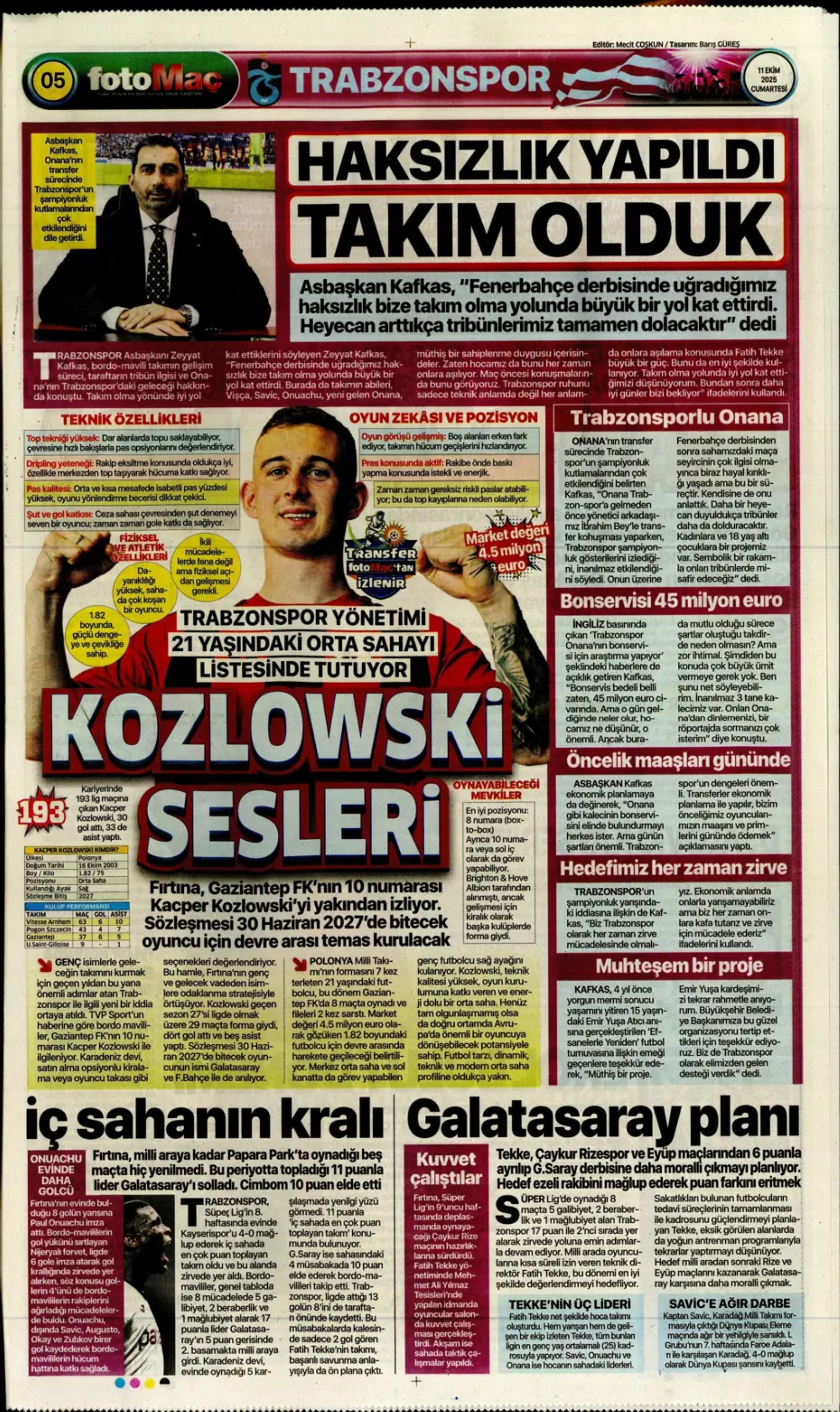 Sporda günün manşetleri... Sergen Yalçın'ın transferde sıradaki hedefi belli oldu: Milli futbolcuyla temasa geçildi