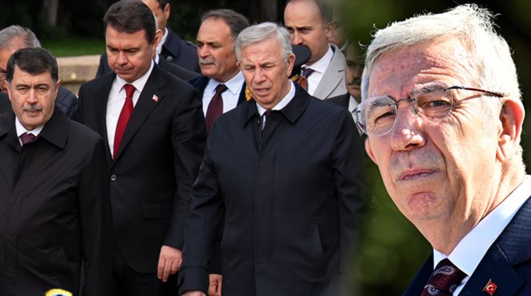 Mansur Yavaş hakkındaki soruşturma izni talebi sonrası Ankara'da dikkat çeken görüntü! Törene birlikte katıldılar...