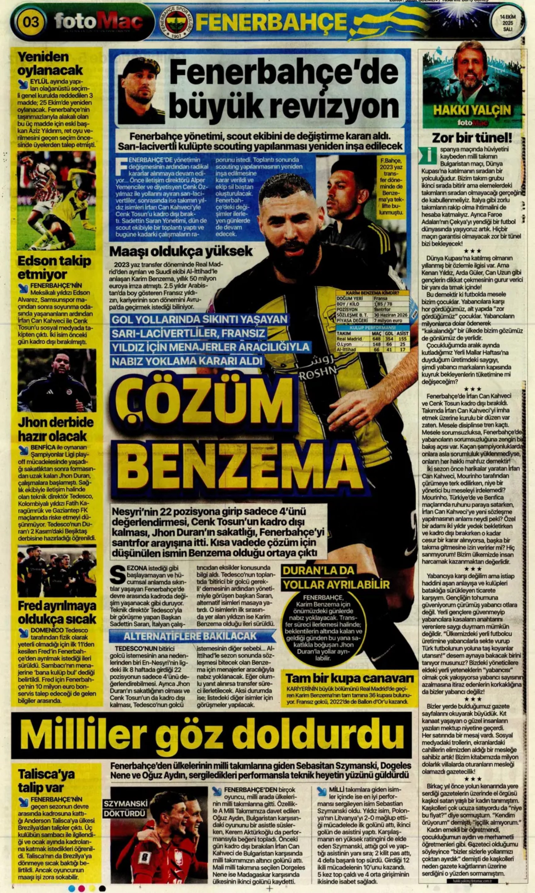 Sporda günün manşetleri... Sürpriz İrfan Can Kahveci gelişmesi: Ezeli rakip devreye girdi