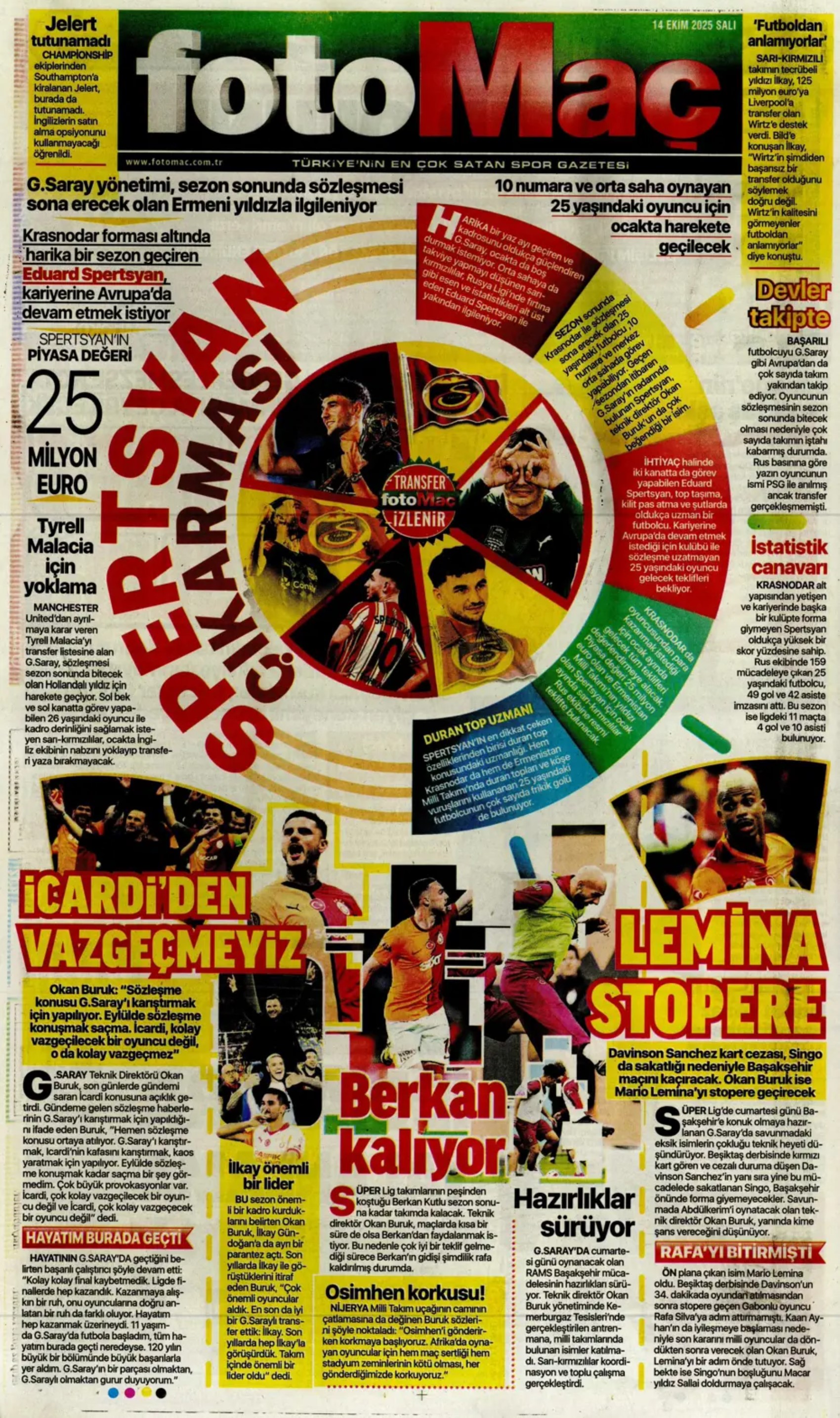 Sporda günün manşetleri... Sürpriz İrfan Can Kahveci gelişmesi: Ezeli rakip devreye girdi