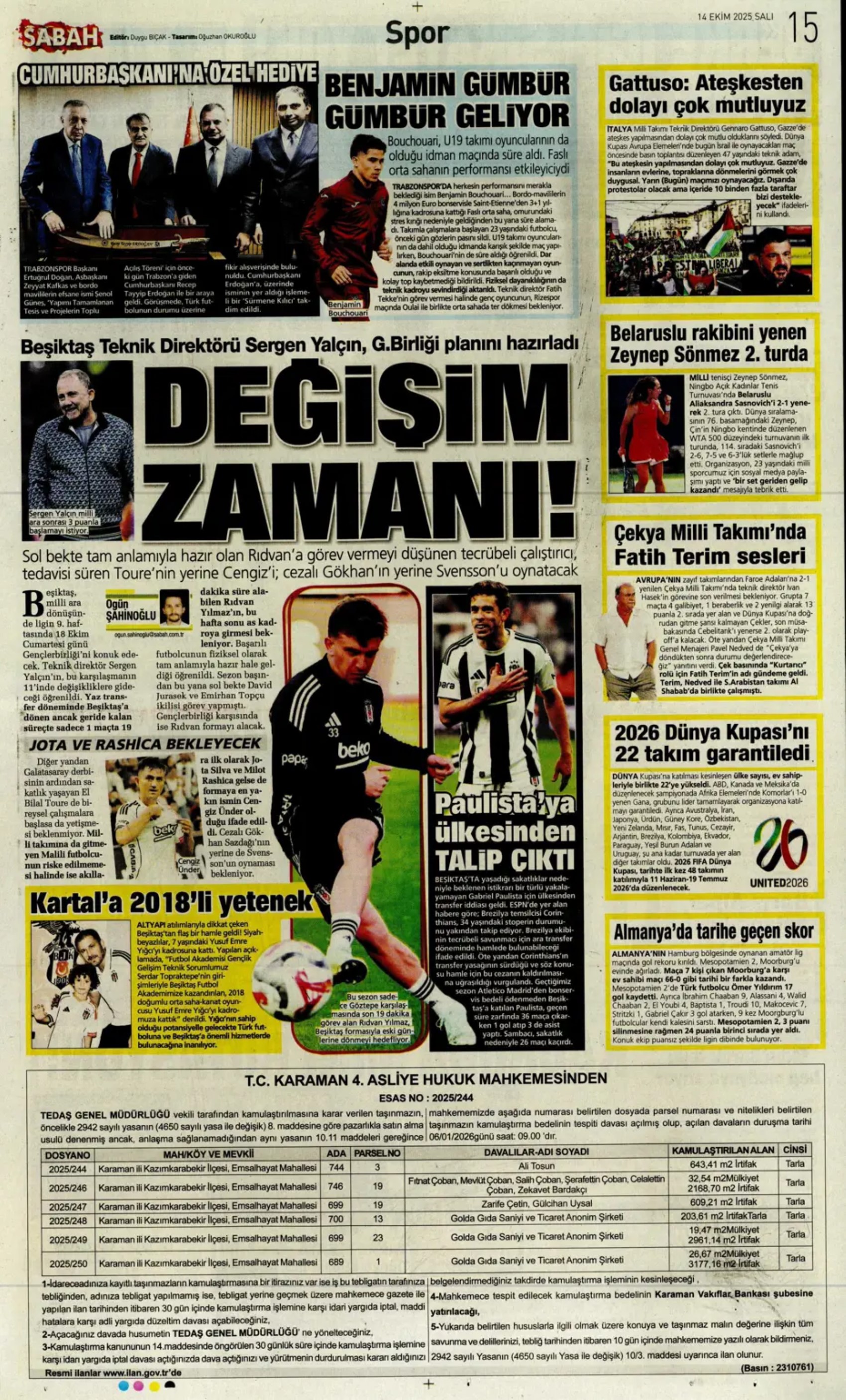 Sporda günün manşetleri... Sürpriz İrfan Can Kahveci gelişmesi: Ezeli rakip devreye girdi