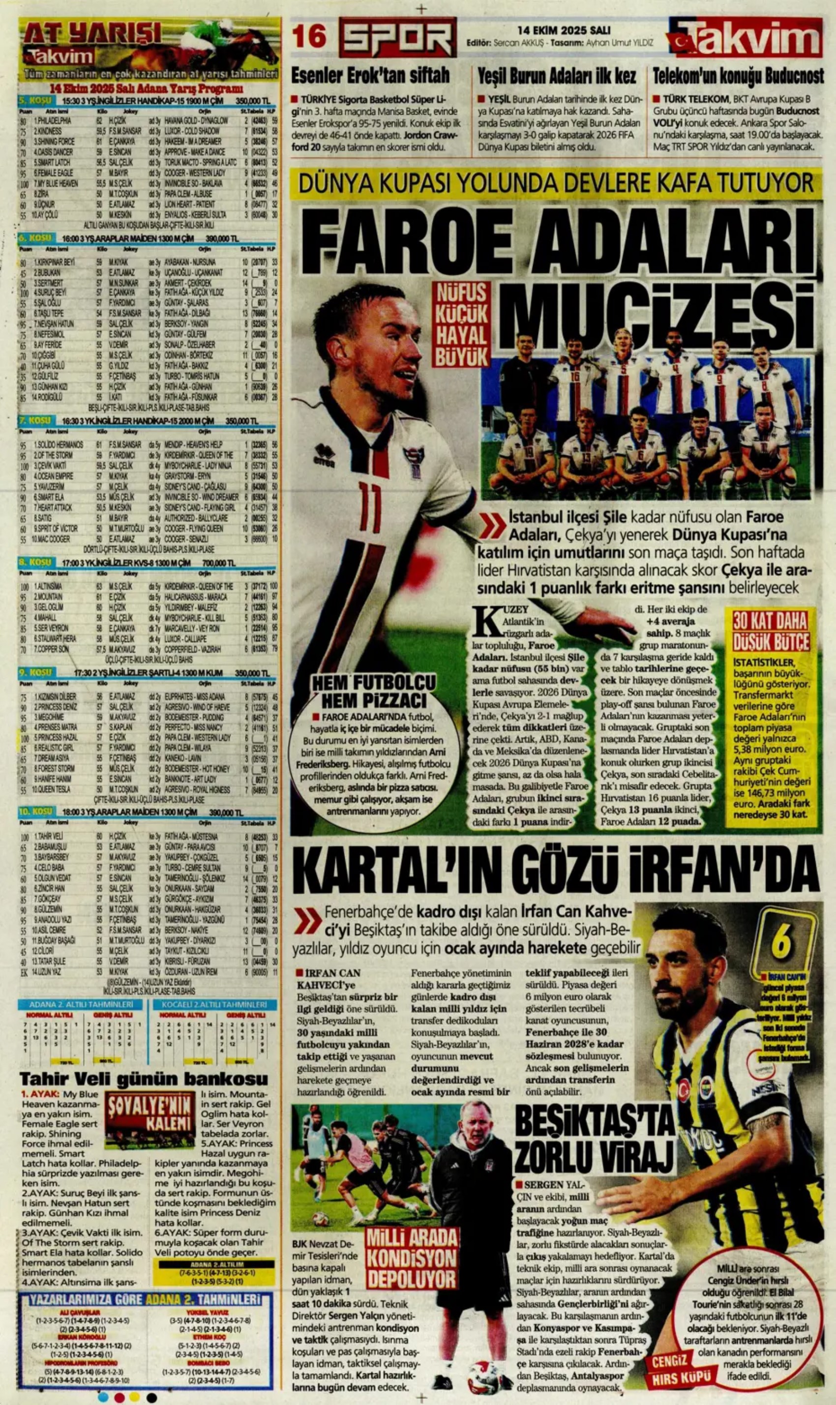 Sporda günün manşetleri... Sürpriz İrfan Can Kahveci gelişmesi: Ezeli rakip devreye girdi