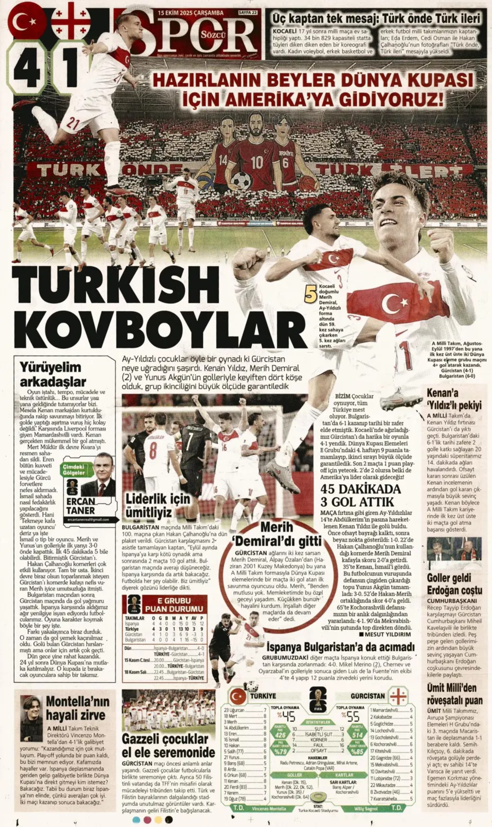 Sporda günün manşetleri... Fenerbahçe'de gözler Sadettin Saran'da