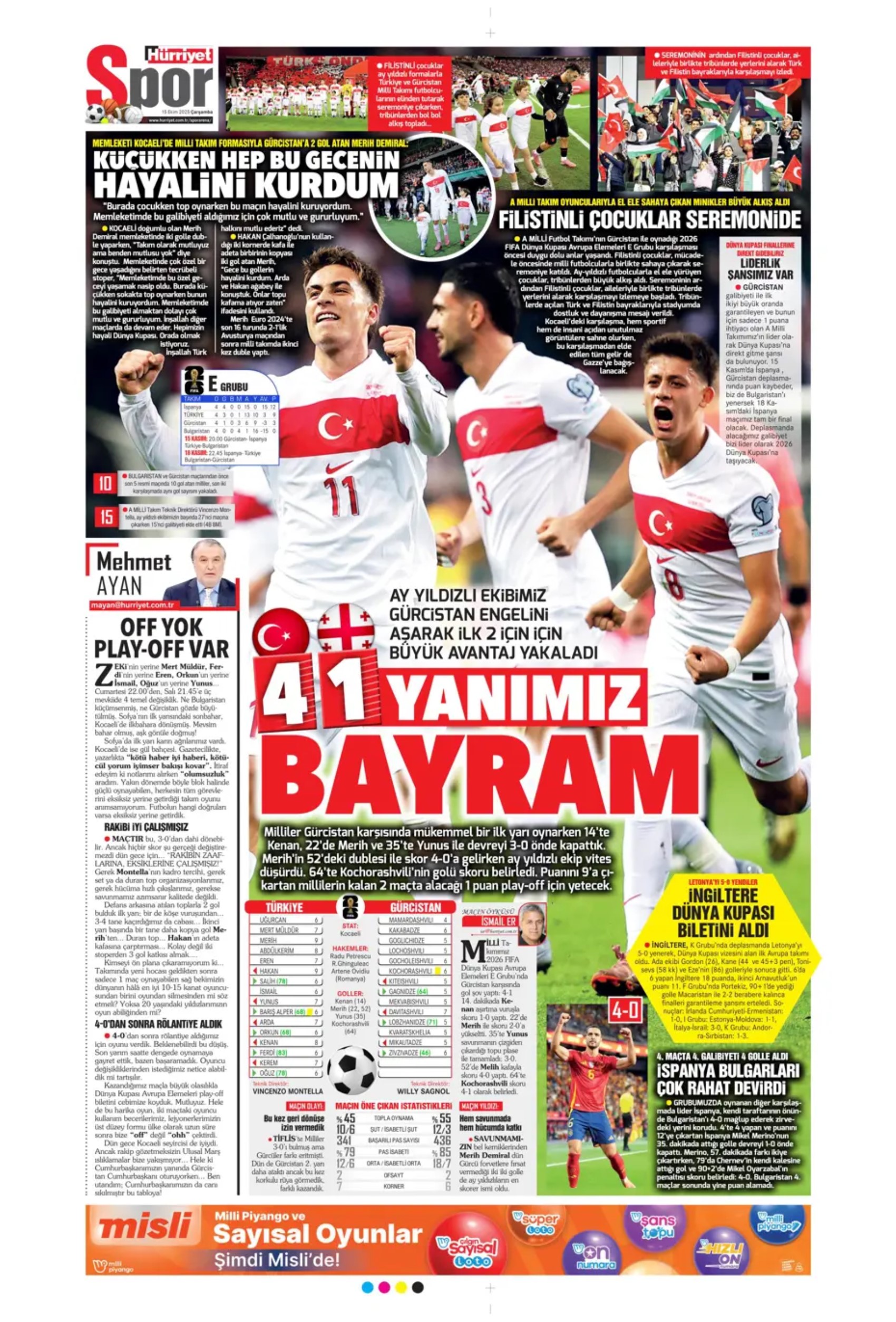Sporda günün manşetleri... Fenerbahçe'de gözler Sadettin Saran'da
