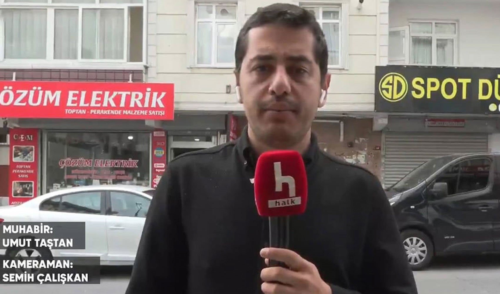 Hakan Tosun cinayetinin olay yerinde Halk TV muhabiri Umut Taştan'a tehdit