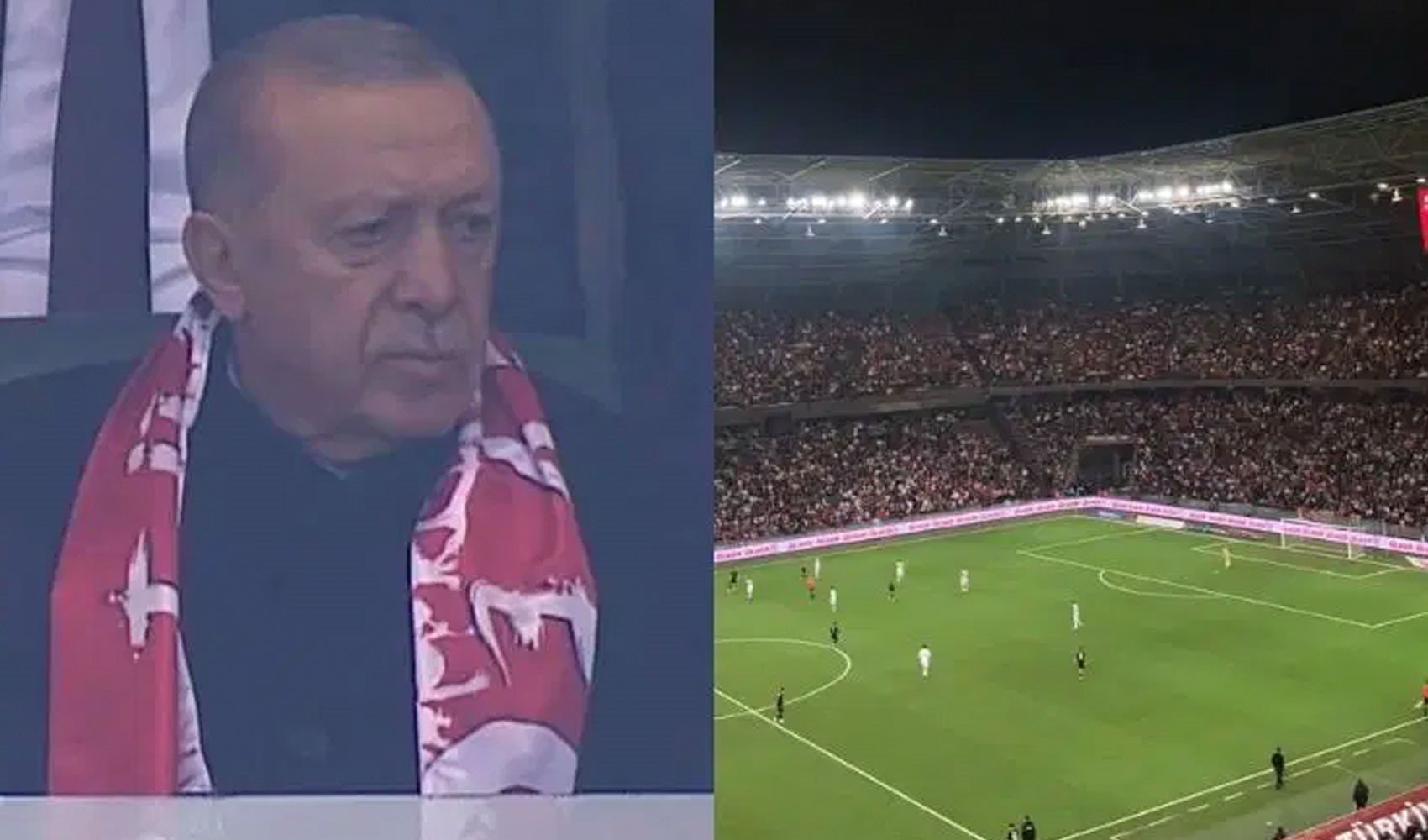 Türkiye Gürcistan maçında açılım sürecine protesto