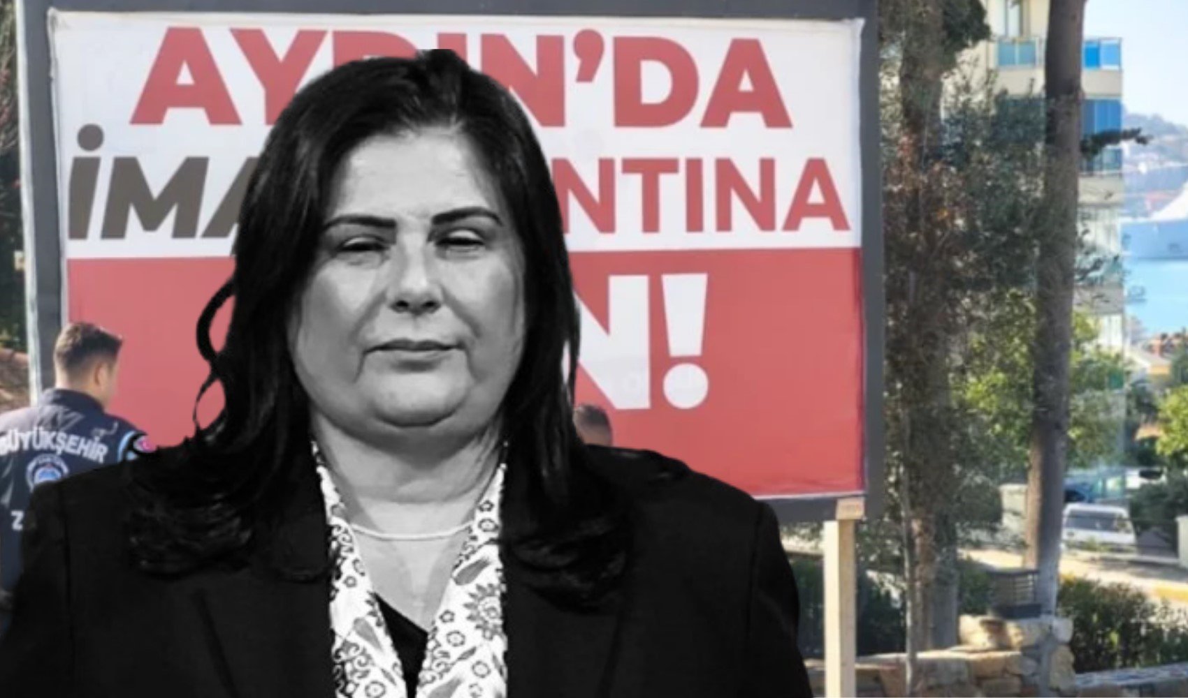 Özlem Çerçioğlu'nu öfkelendiren pankart! Özlem Çerçioğlu'nu öfkelendiren pankart!