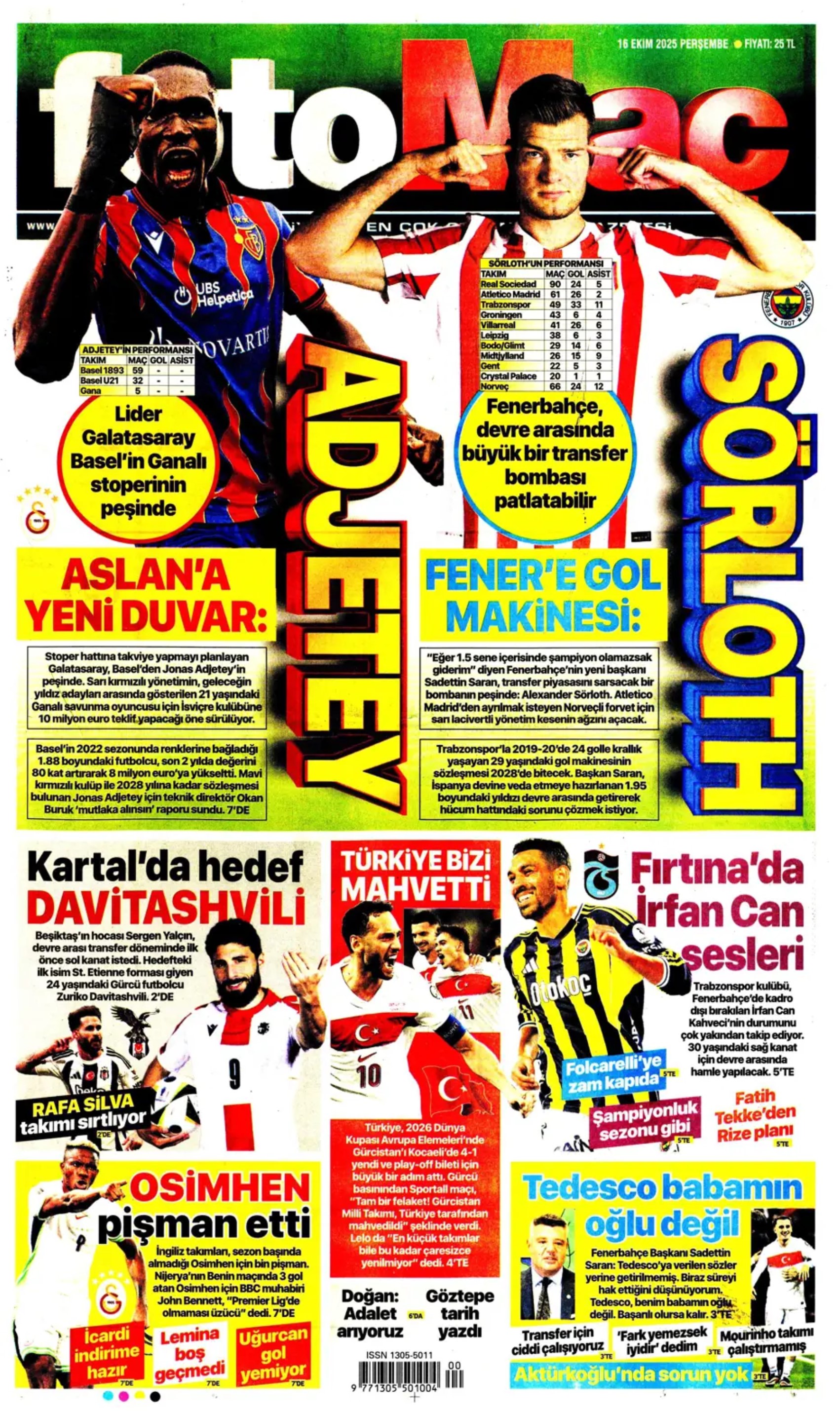 Sporda günün manşetleri... Fenerbahçe, santrafor transferinde gözünü o isme dikti