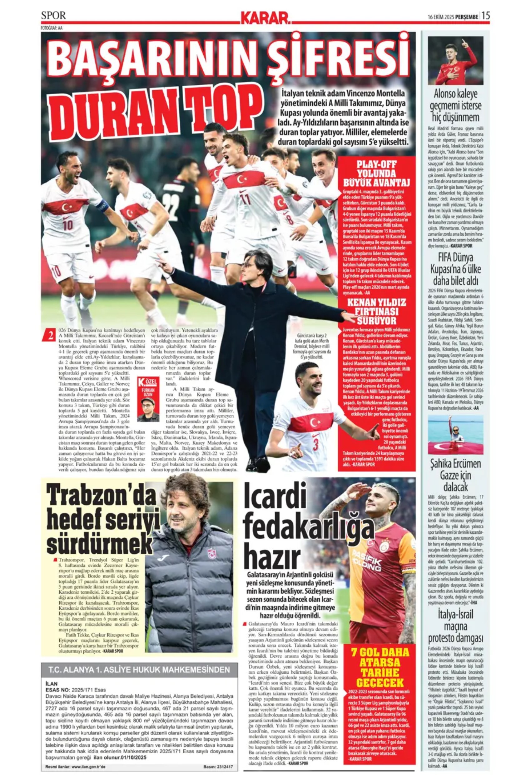 Sporda günün manşetleri... Fenerbahçe, santrafor transferinde gözünü o isme dikti
