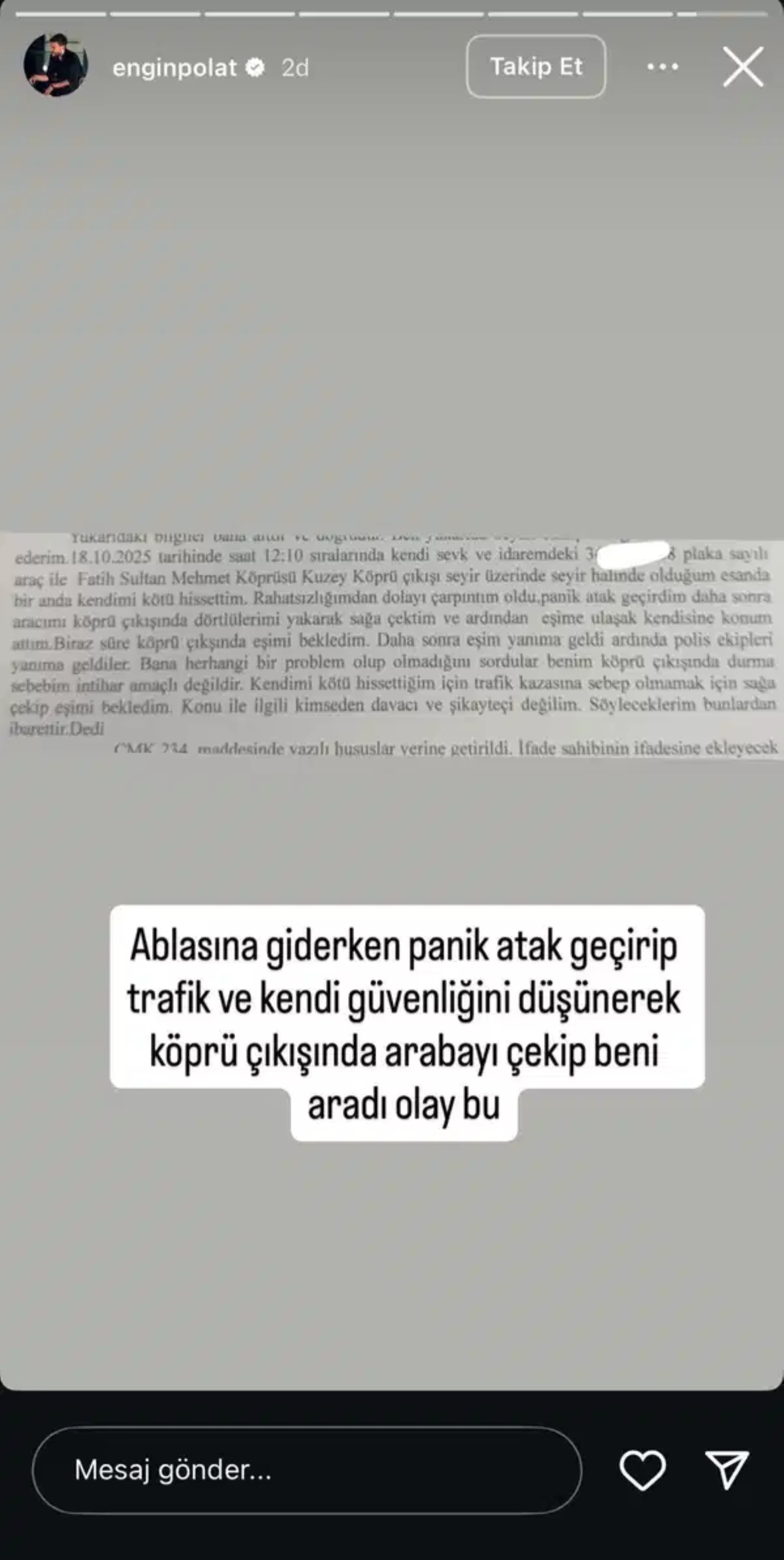 Uyuşturucu testi pozitif çıkan Dilan Polat hakkında intihar iddiası! Veda paylaşımı yapıp FSM Köprüsü'ne gitmiş...